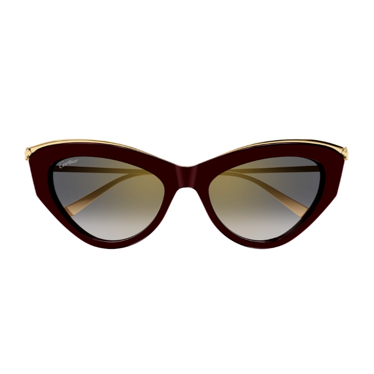 Cartier Ct0596s Panthere De Sunglasses In Brown