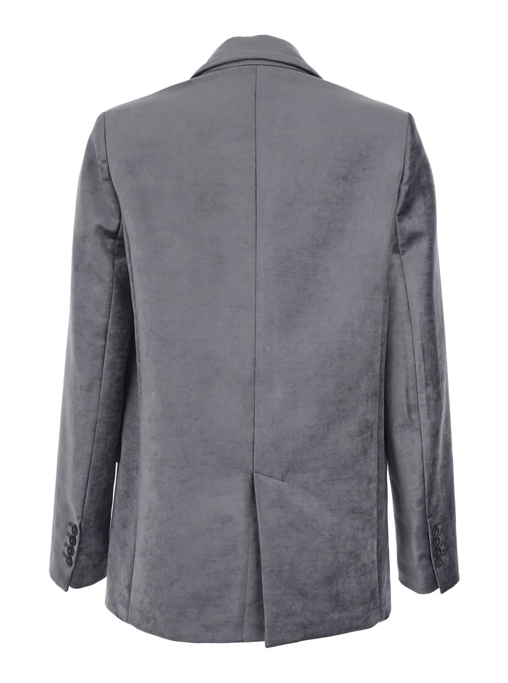 Forte Forte Stretch Velvet Masculine Jacket In Gray