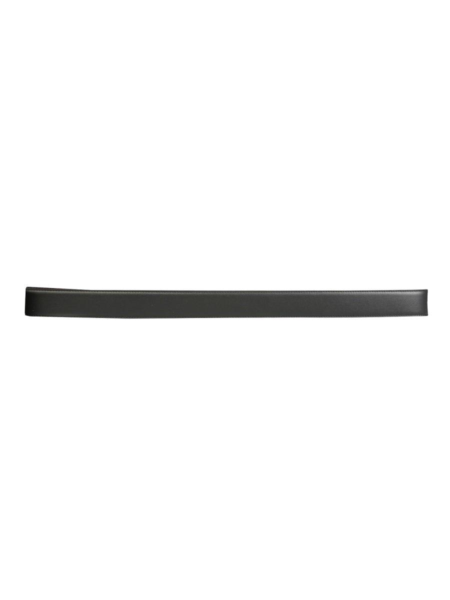 Ferragamo Gancini Reversible Belt In Black/blue