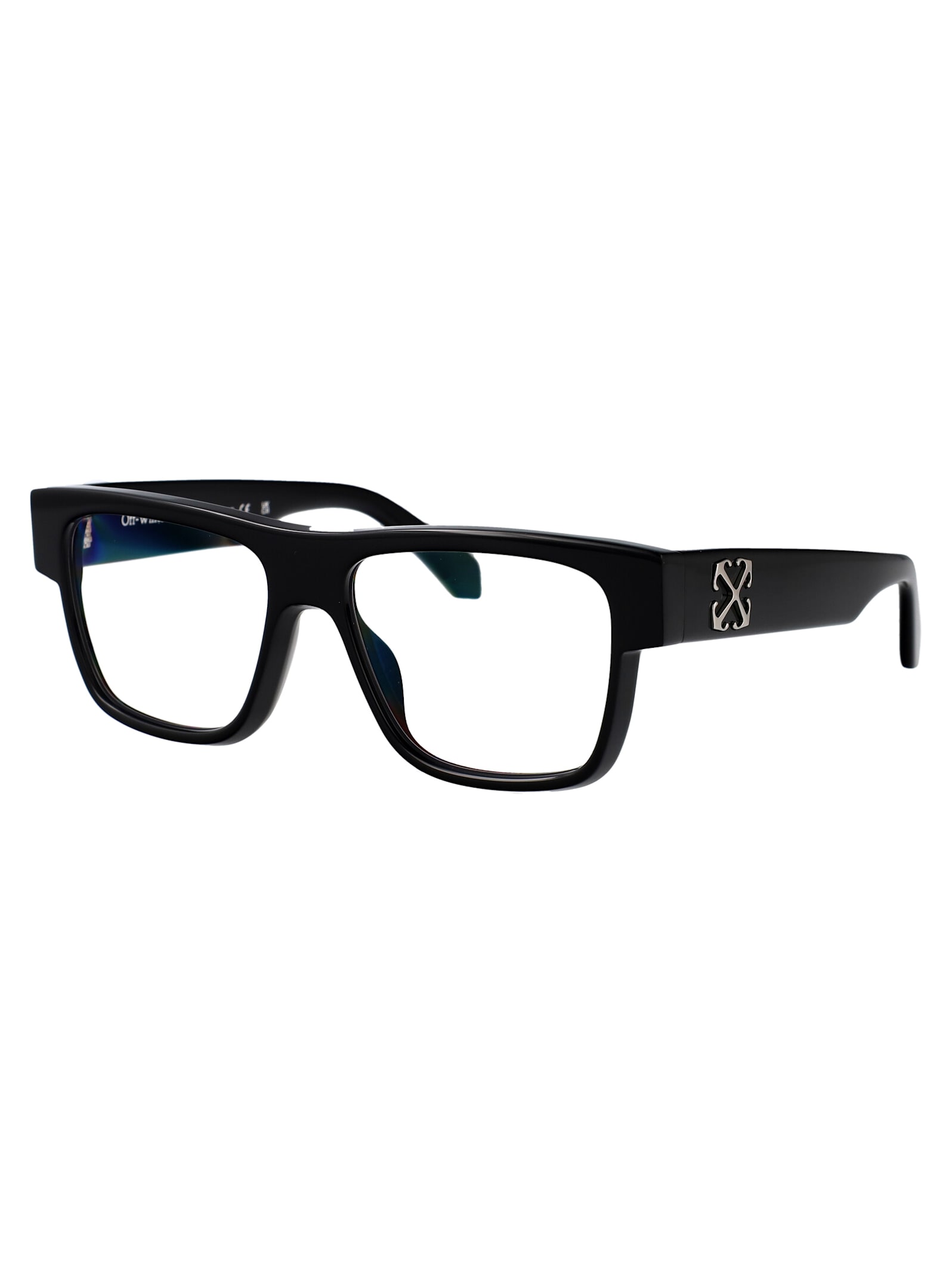 Off-white Optical Style 37 Cat-eye Glasses In 1000 Black