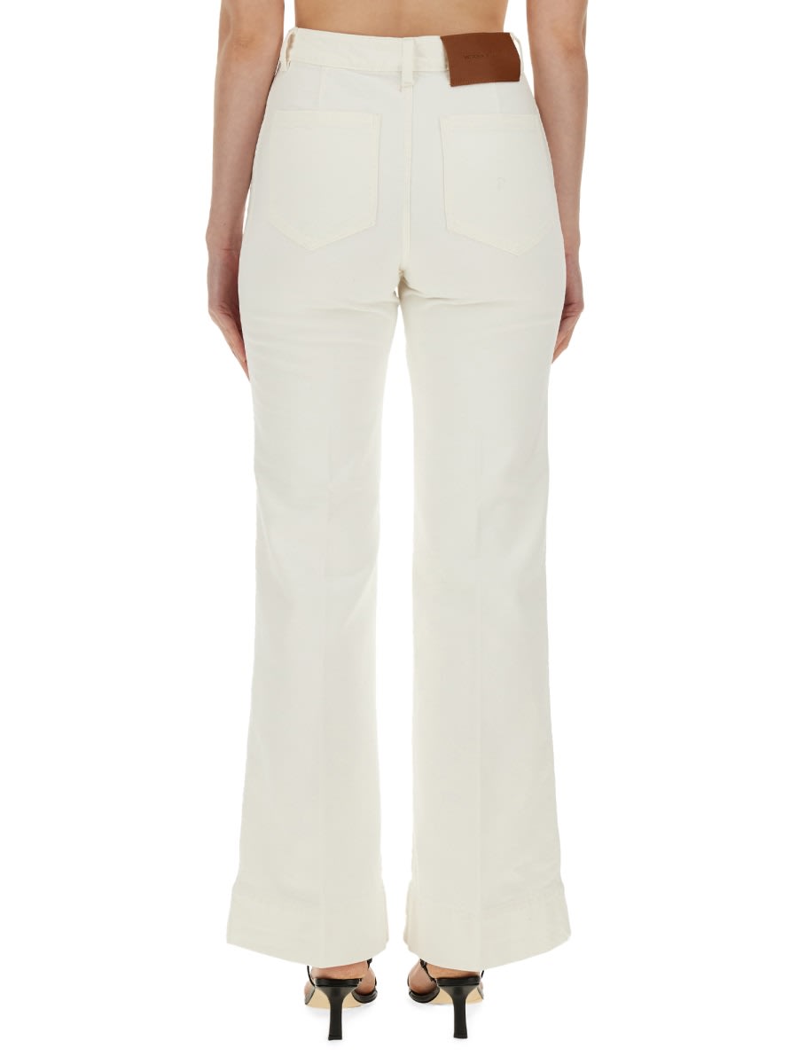 Shop Victoria Beckham Jeans Alina In White
