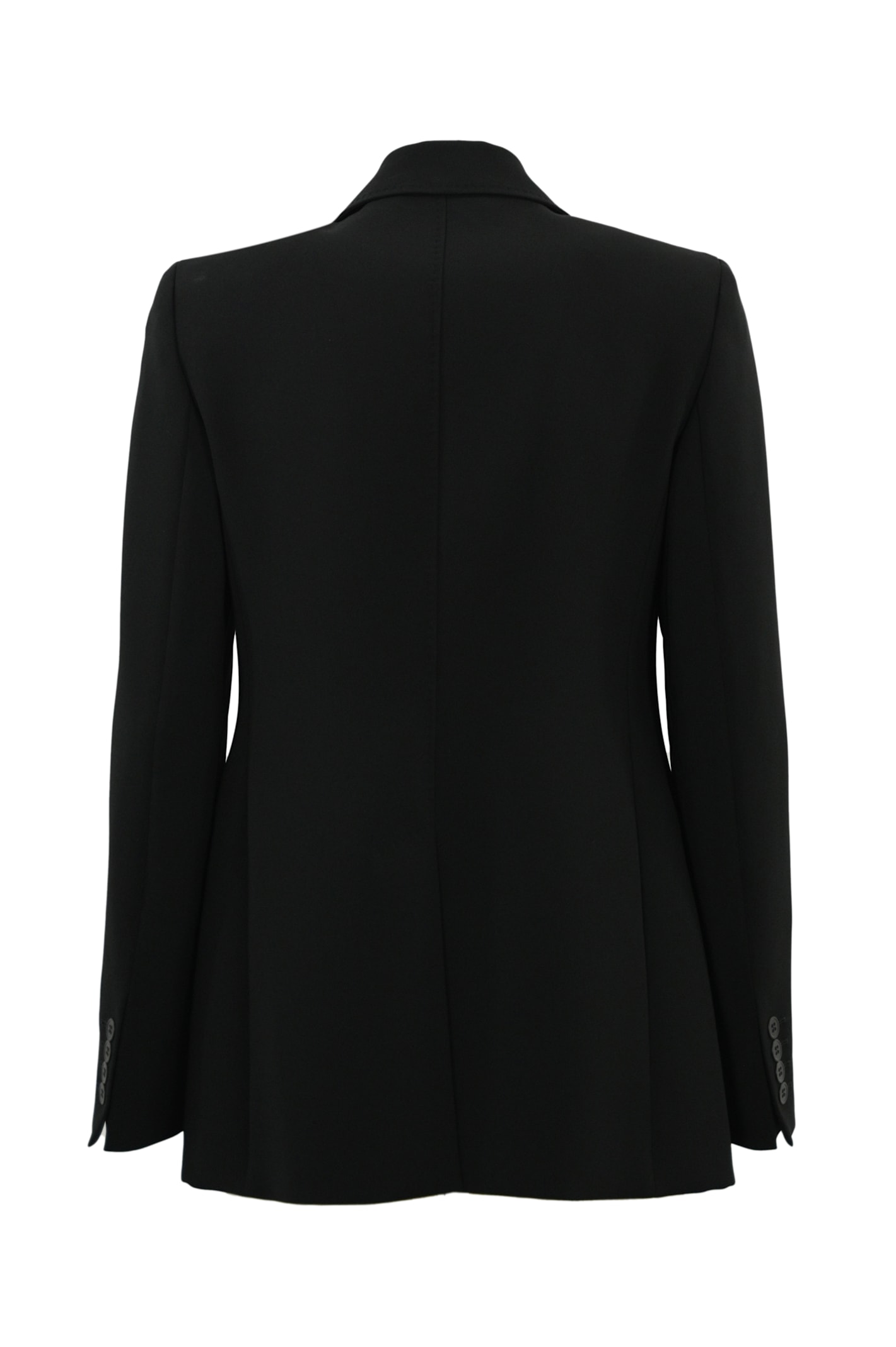 Shop Max Mara Linz Blazer In Cady In Nero