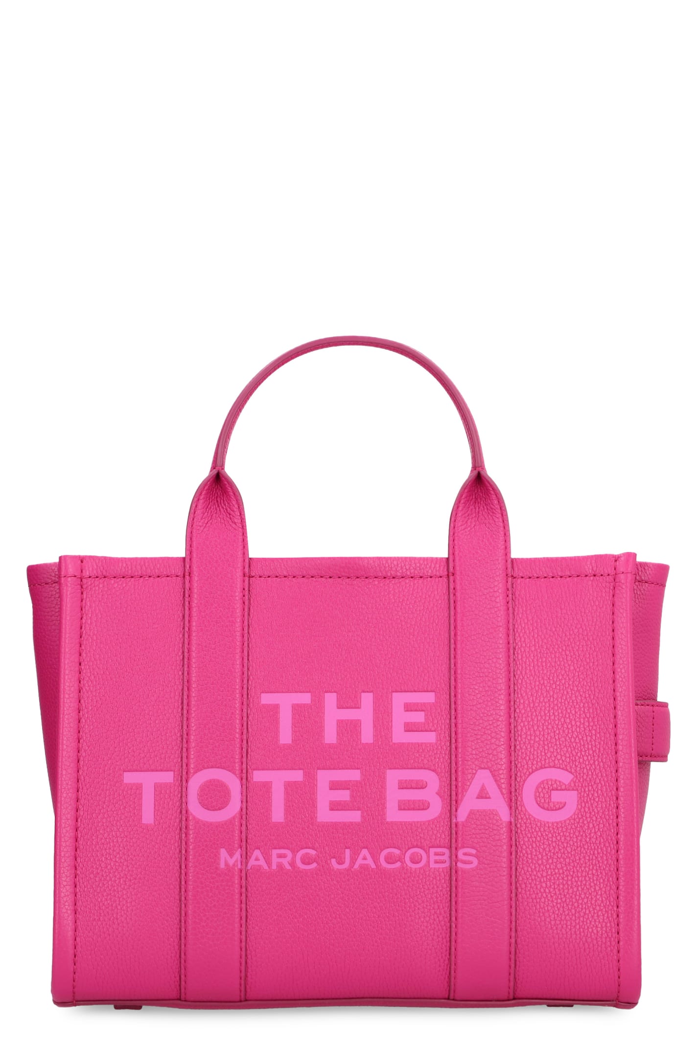 Shop Marc Jacobs The Tote Bag Leather Bag In Lipstick Pink