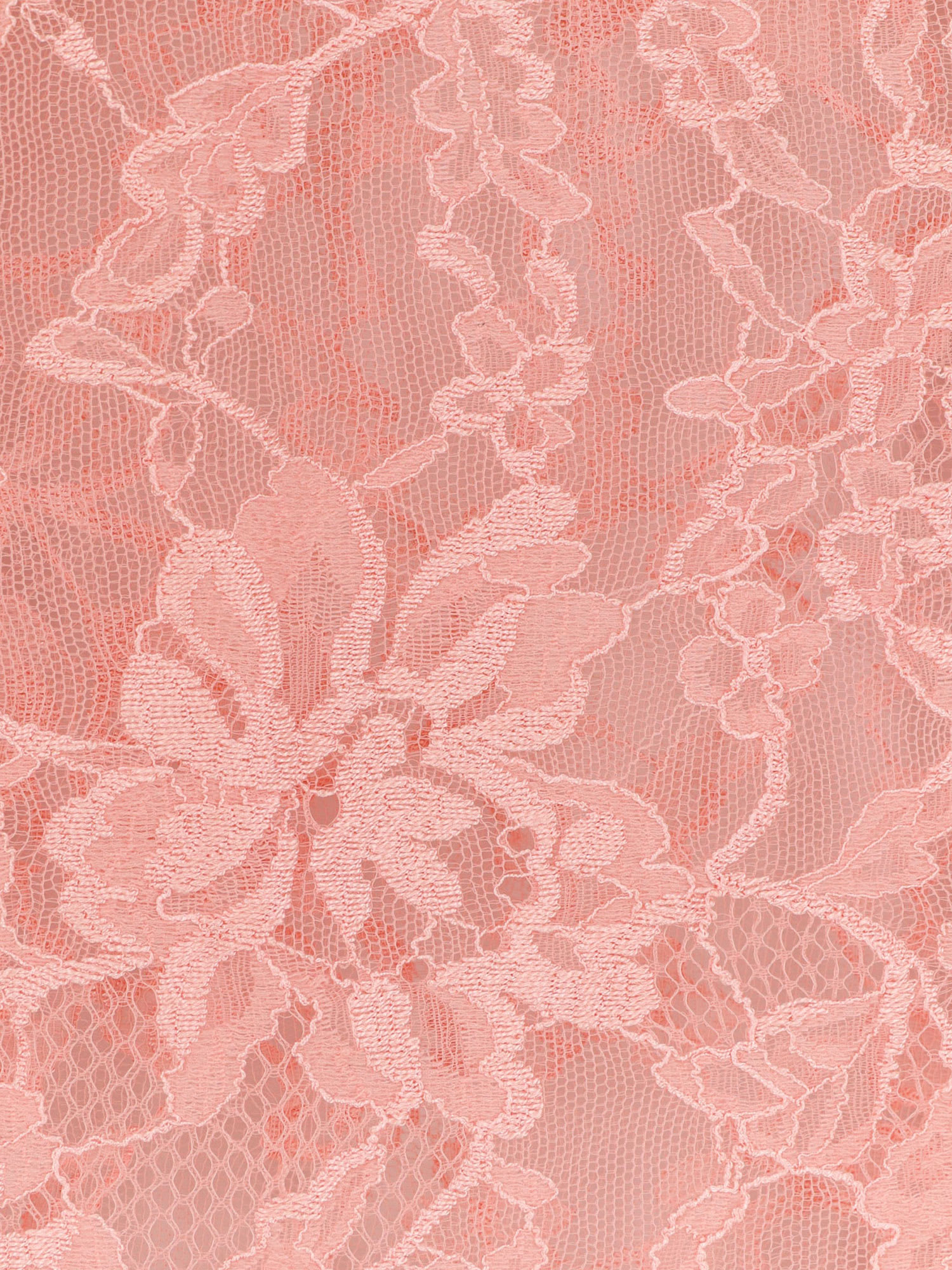 Valentino Peach Pink Floral Lace Bodysuit In Pink