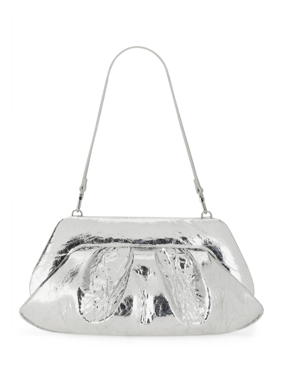 Themoirè Gea Pineapple Cross Body Bag In Silver