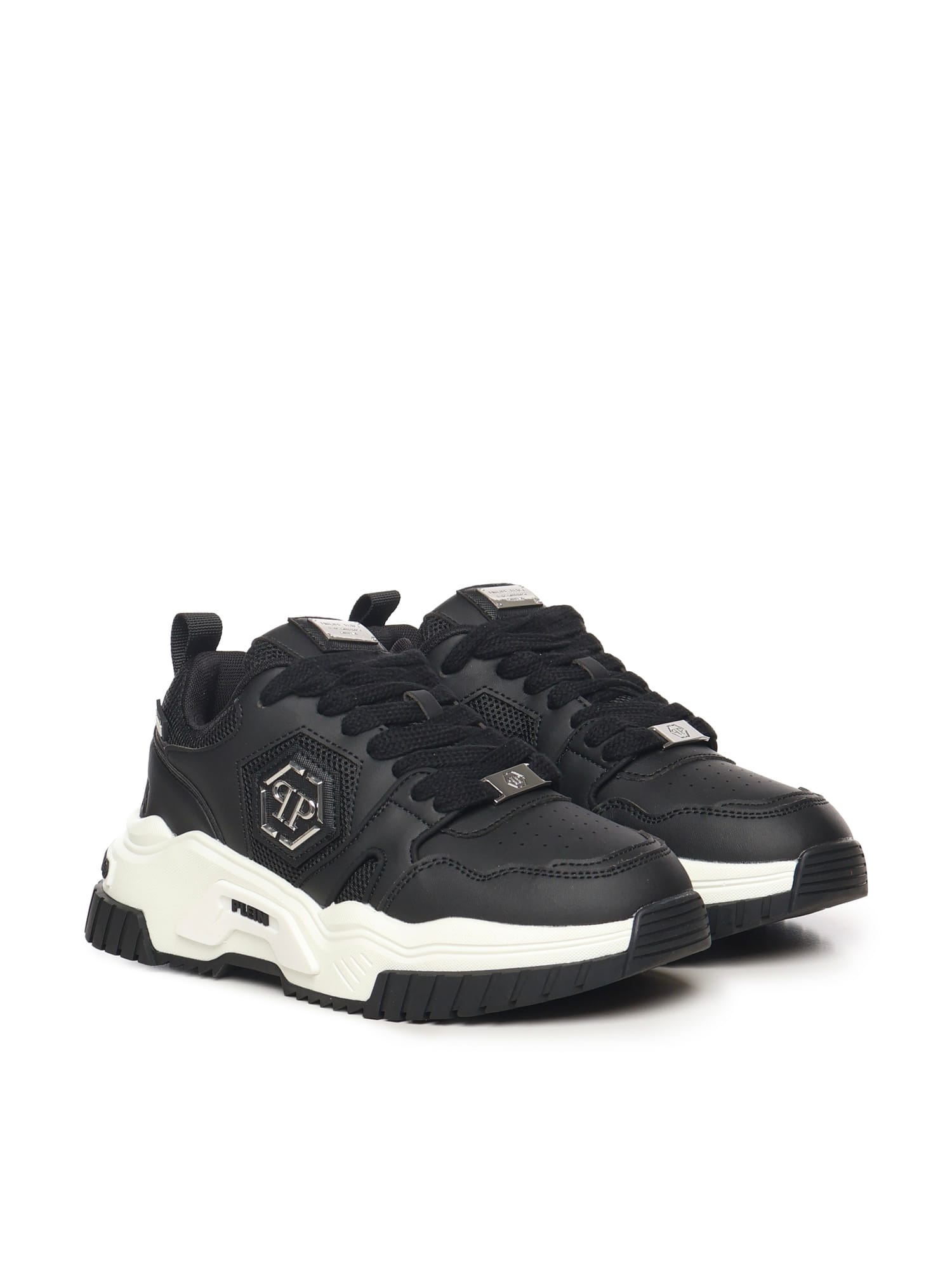 Philipp Plein Hexangon New Predator Sneakers In Animal Print