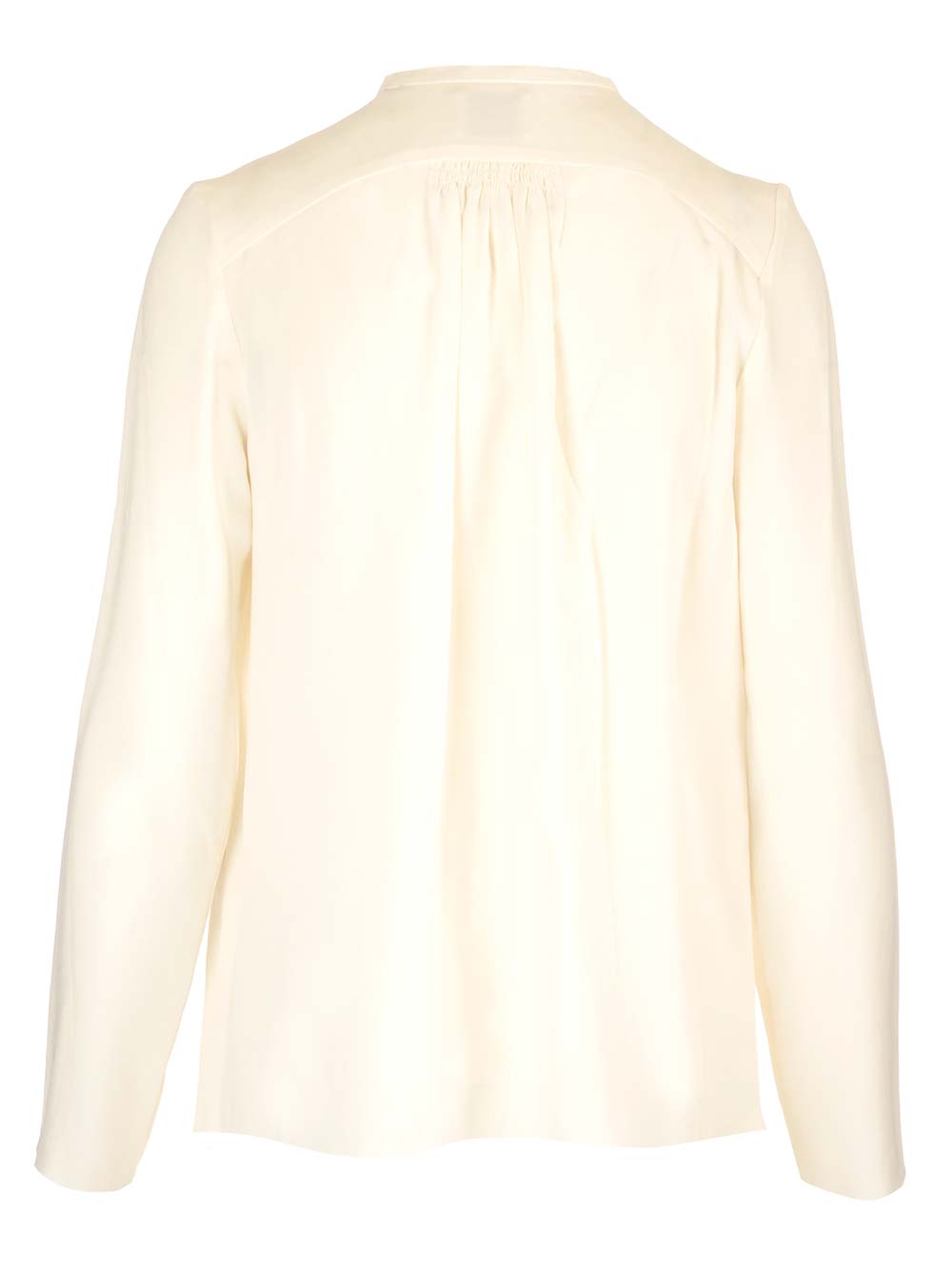 Shop Isabel Marant Ivory Blouse With Ruffles In Beige
