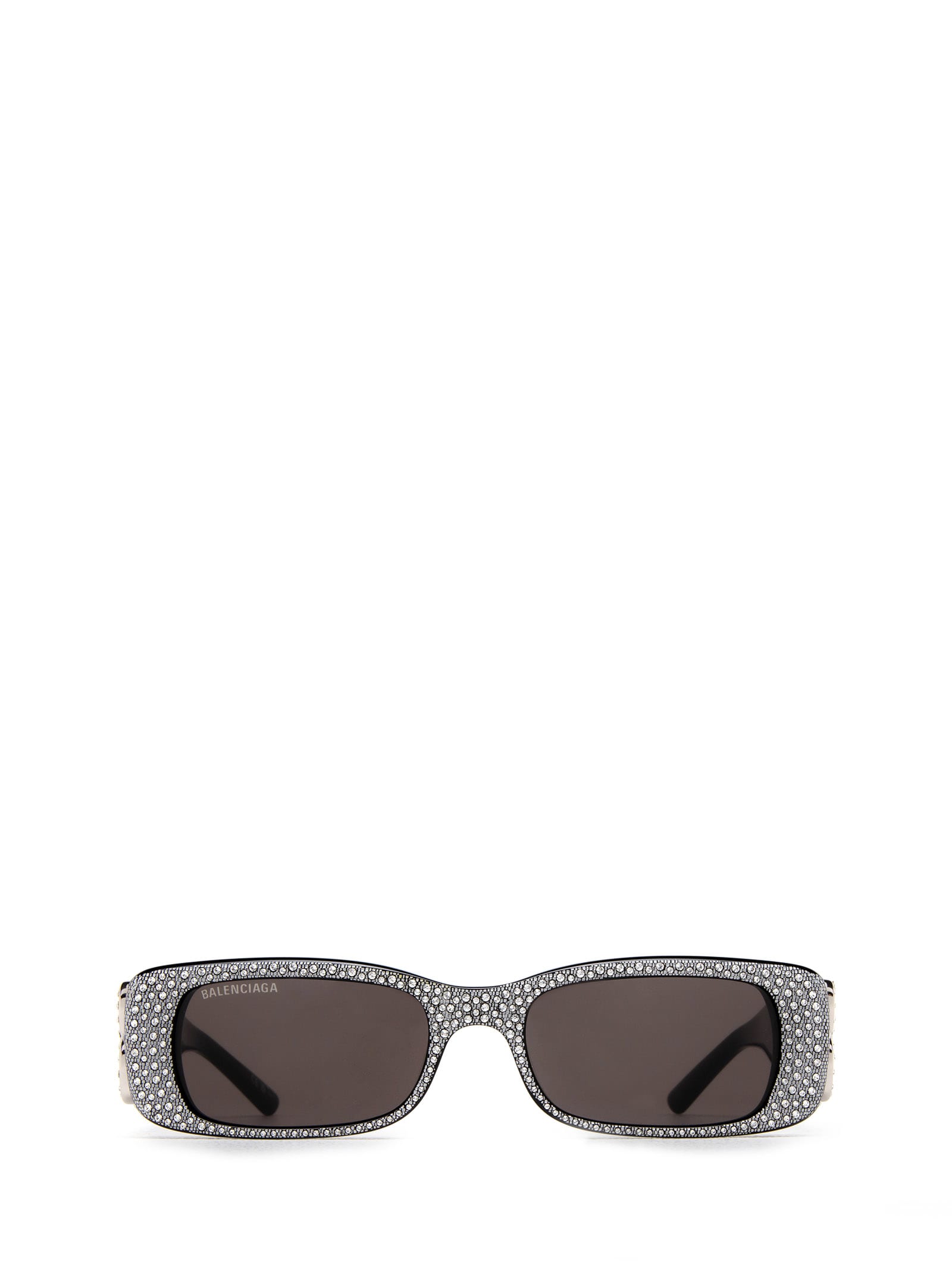 Balenciaga Eyewear Bb0096s Black & Crystal Strass Sunglasses