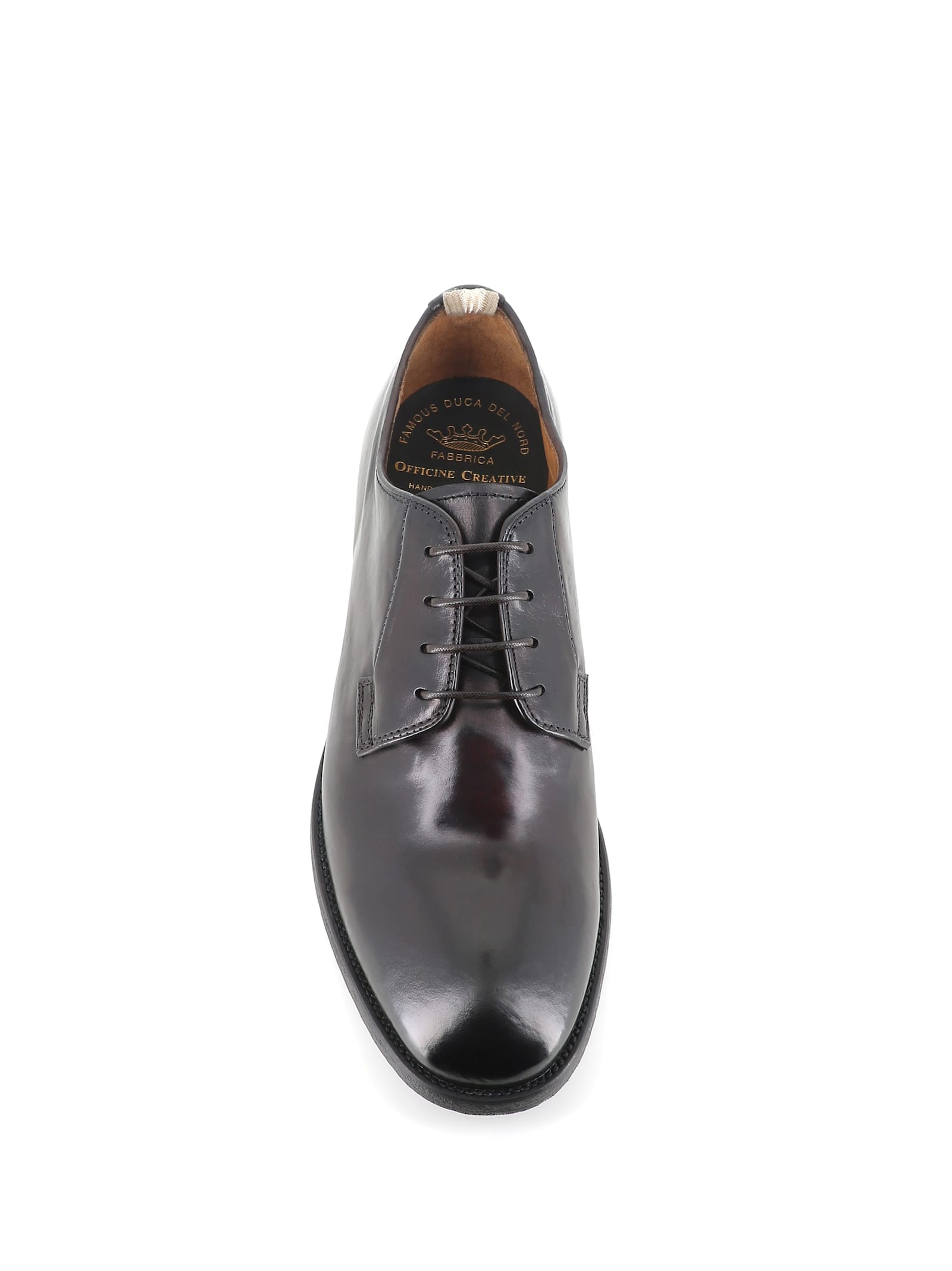 Officine Creative Lace-up Leather Derby Shoes In Ebony
