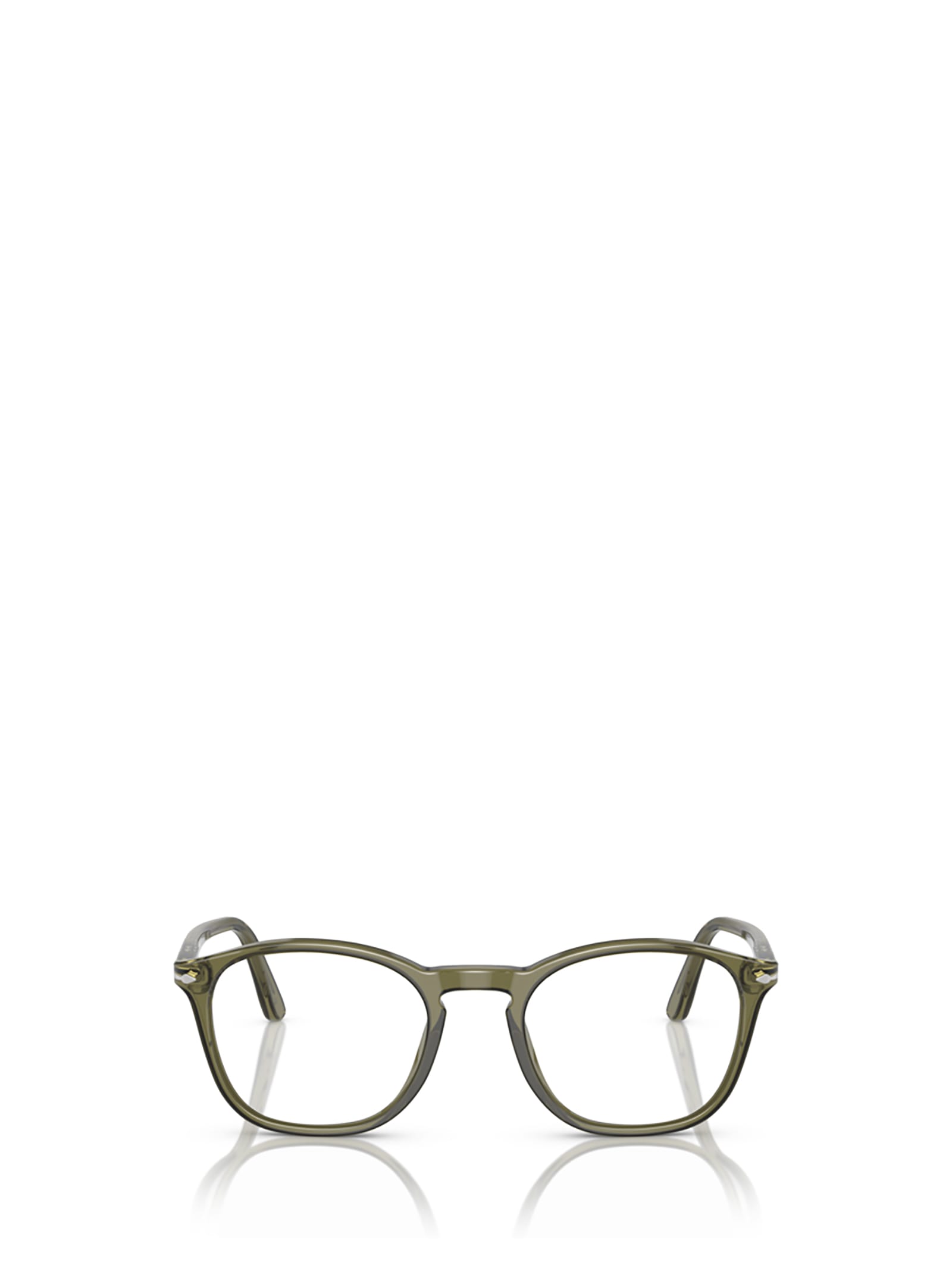 Po3007v Olive Transparent Glasses