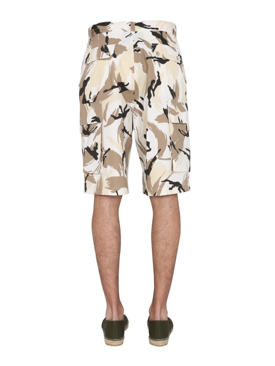 Shop Kenzo Tropic Camo Bermuda In White