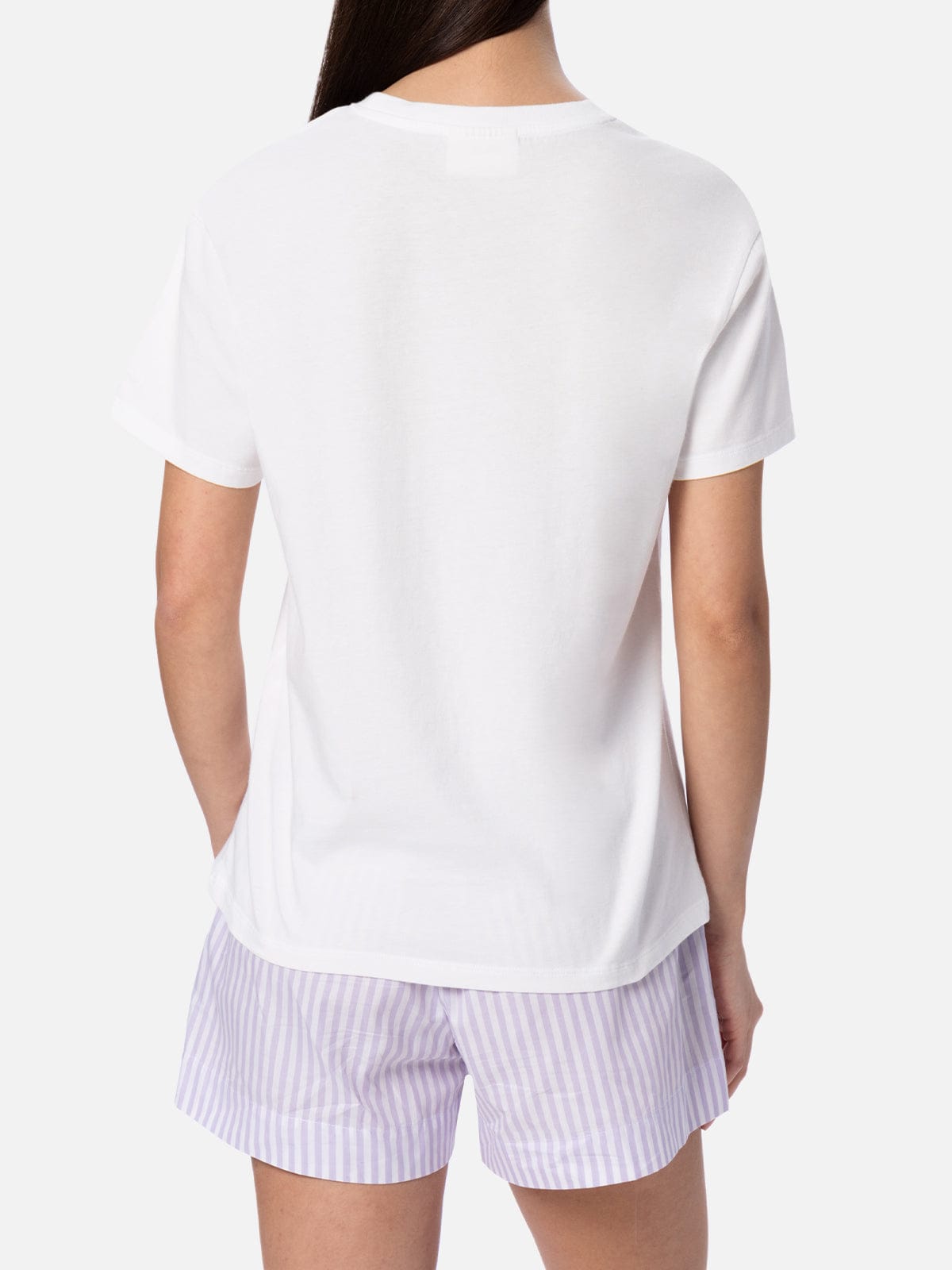 Mc2 Saint Barth Woman Cotton Jersey Crewneck T-shirt Emilie With Barbie Logo Print Barbie Special Edition In White
