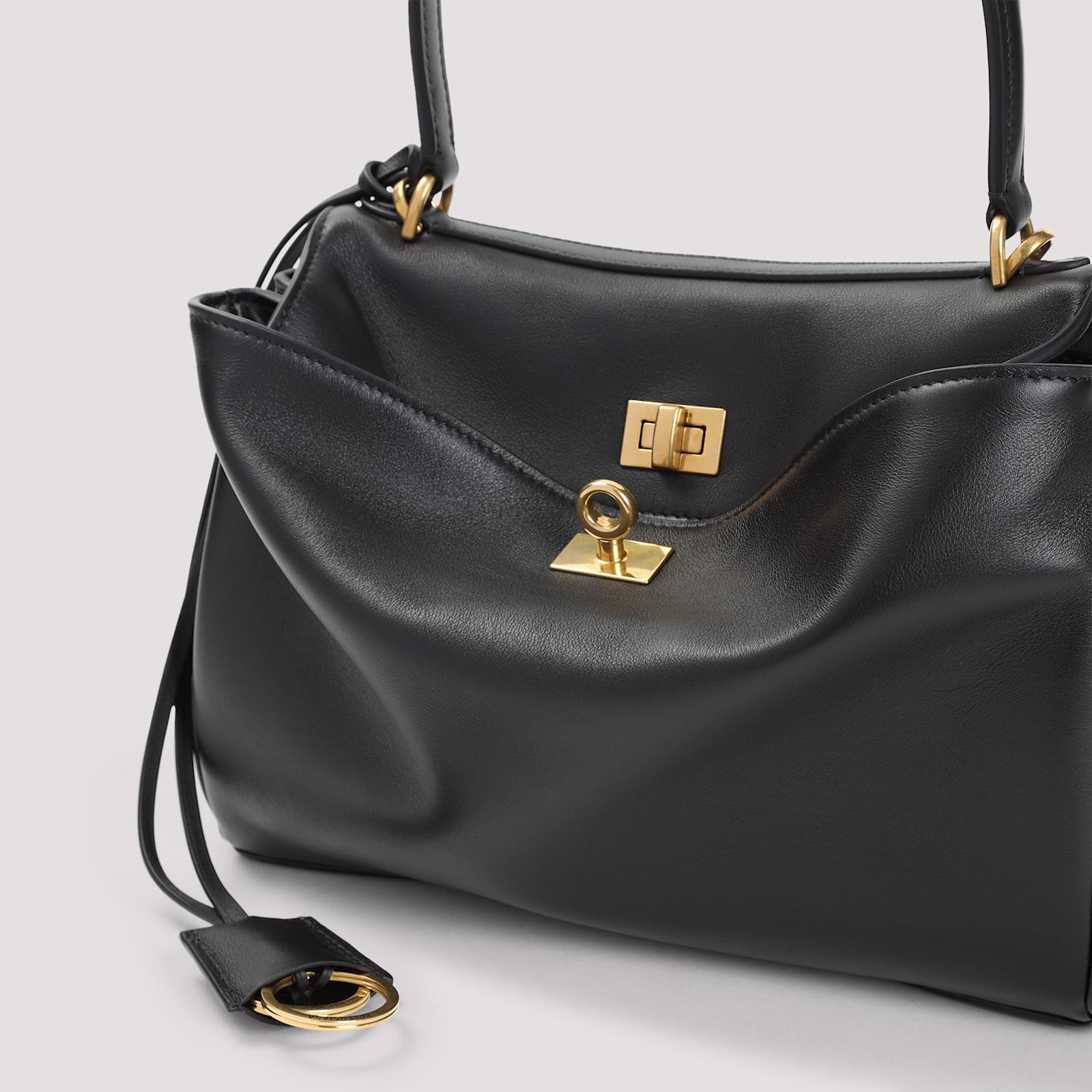 Balenciaga Black Rodeo Satchel Bag In Black