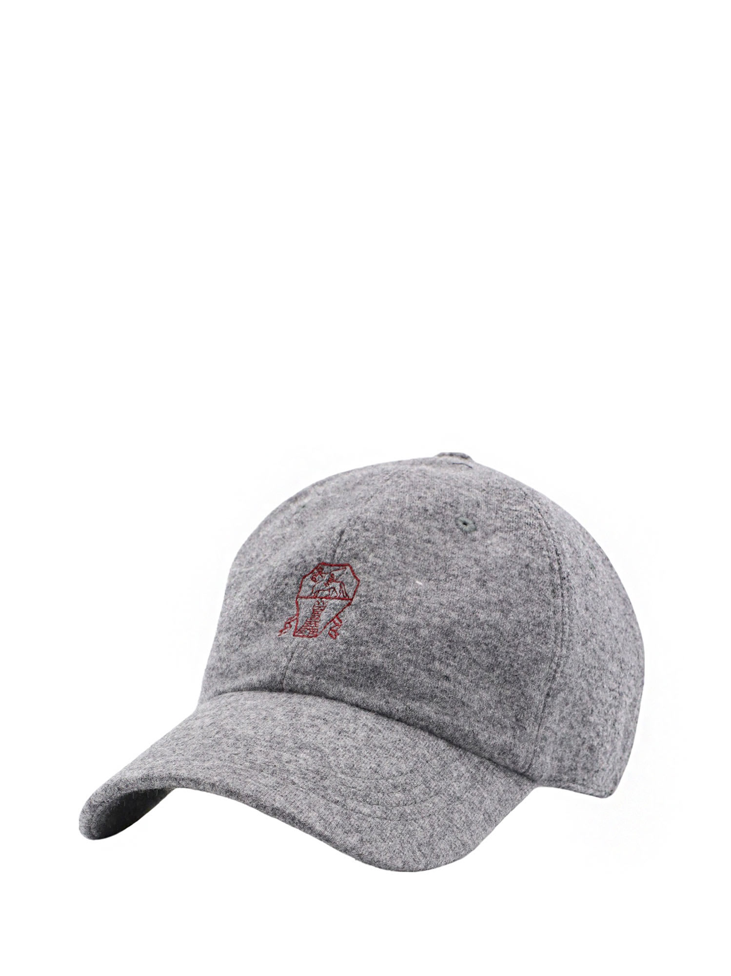 Shop Brunello Cucinelli Hat In Grafite+rosso