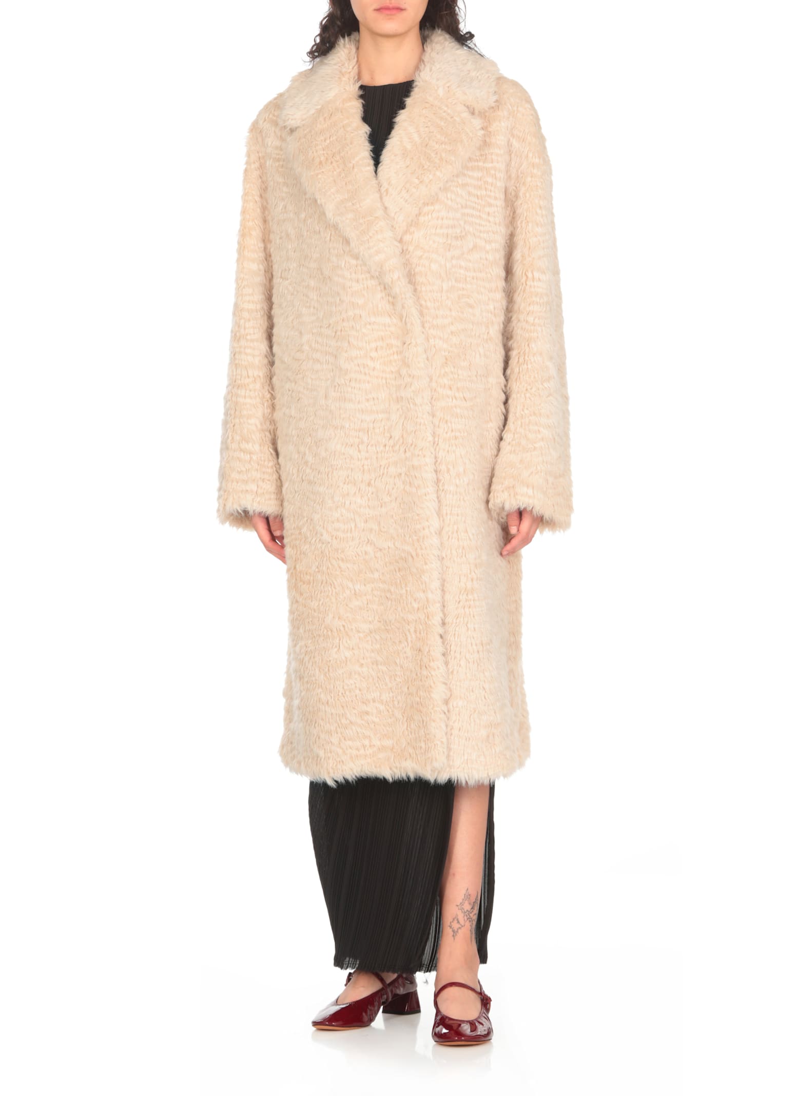 Shop Stand Studio Nicole Coat In Ivory