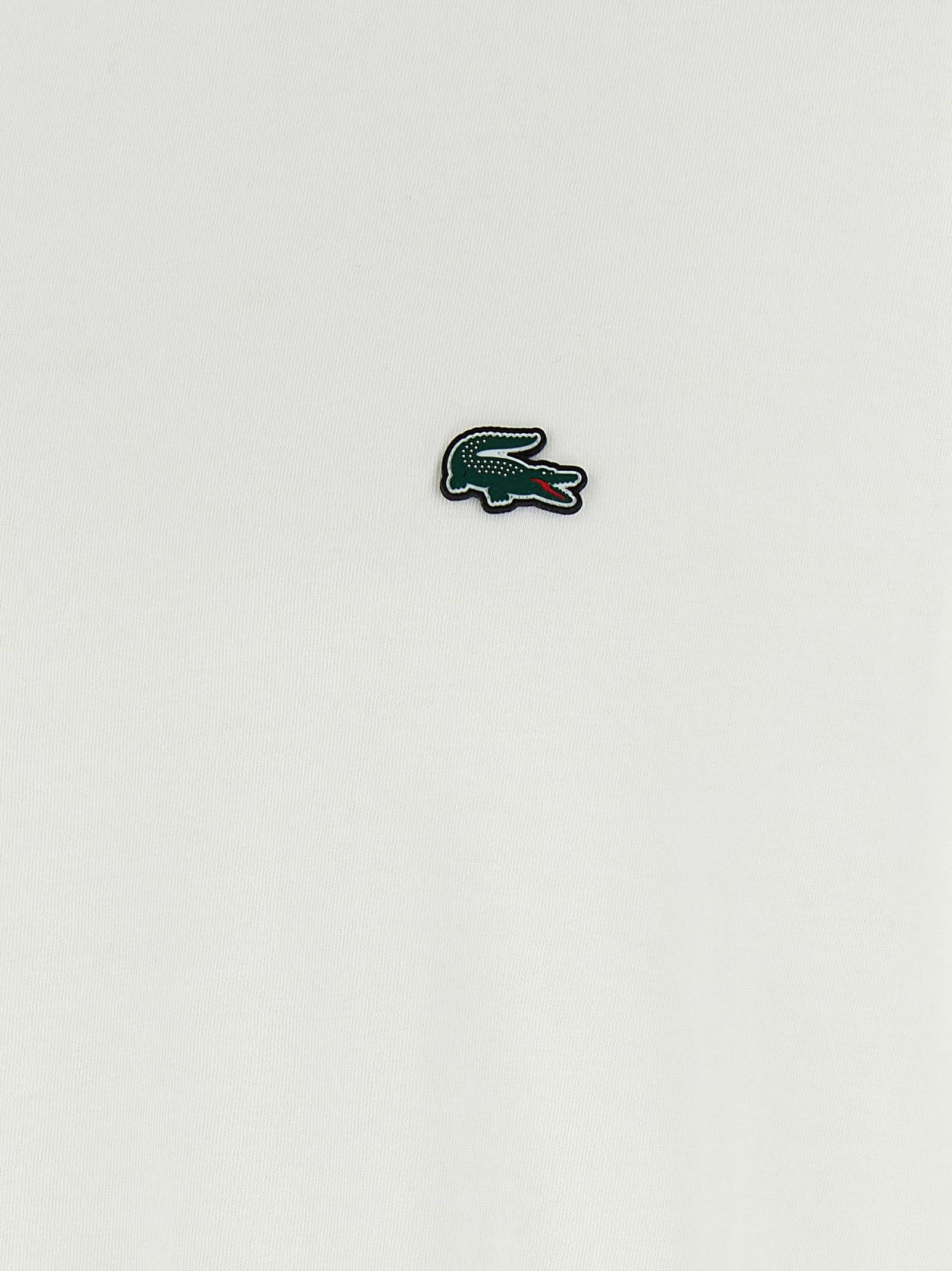 Lacoste Logo Patch T-shirt In White