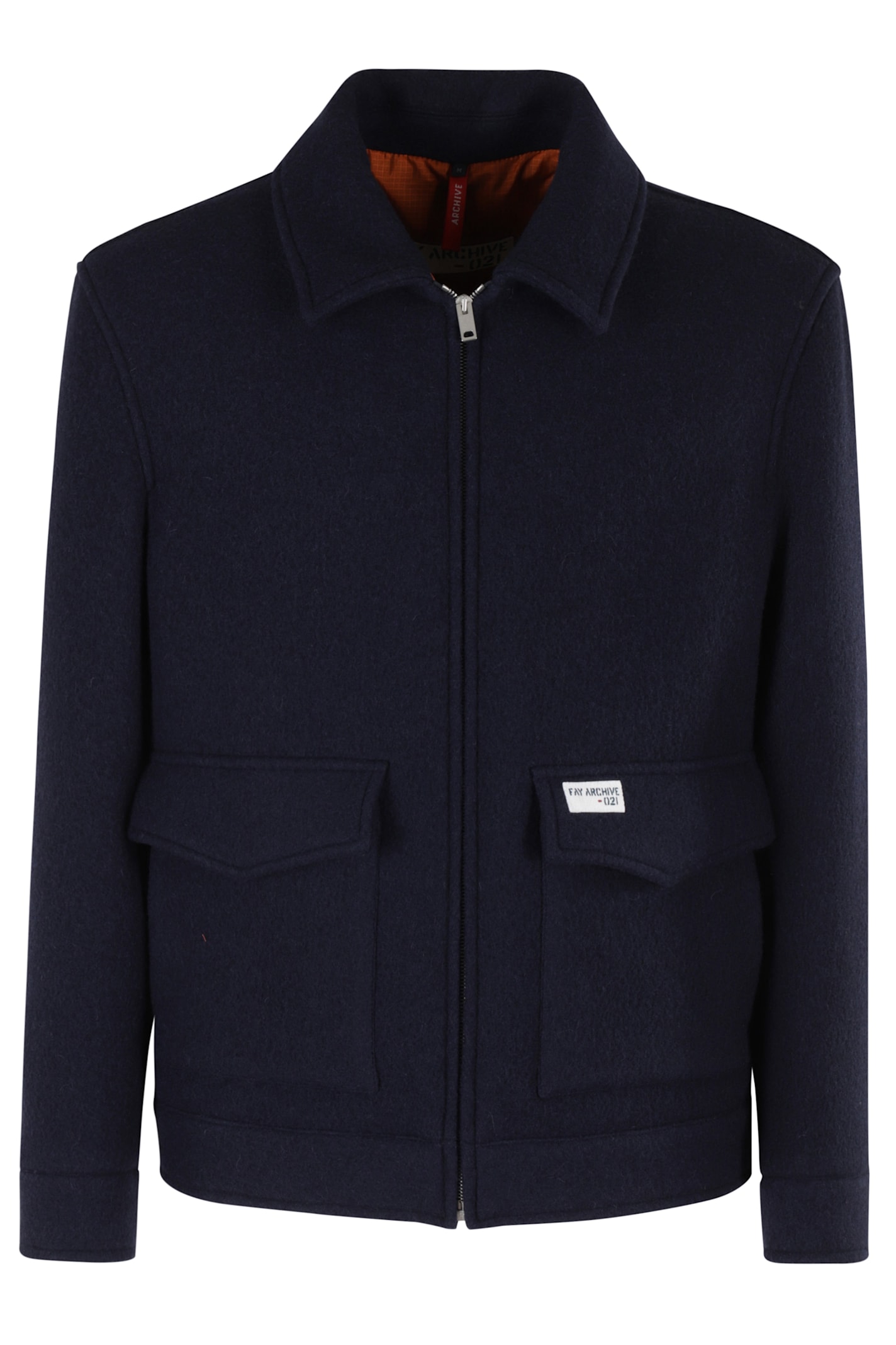 Fay Plush Truck Jacket Archive In Blue