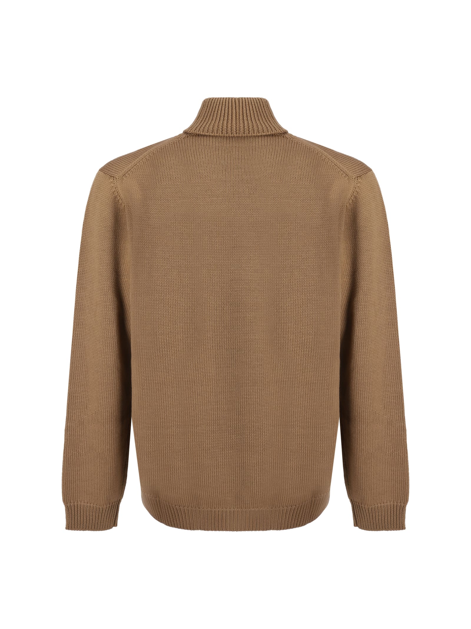 Shop Roberto Collina Turtleneck Sweater In Cammello