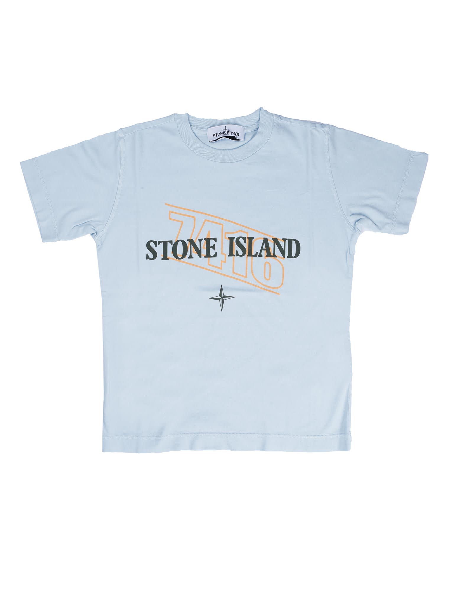 Stone Island Short Sleeve T-shirt Light Bluee