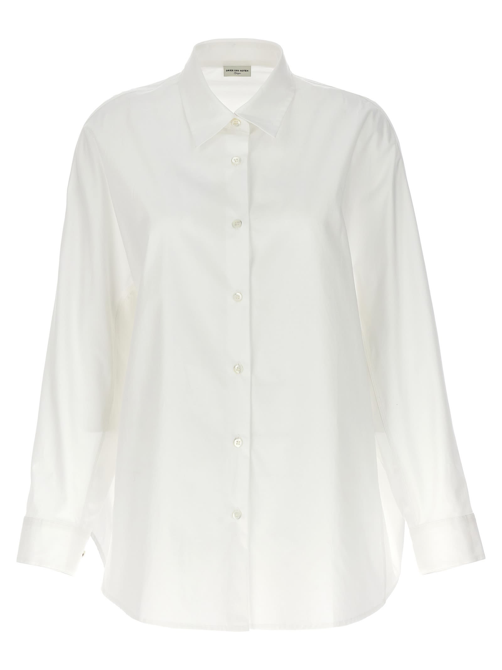 Shop Dries Van Noten Casio Shirt In White