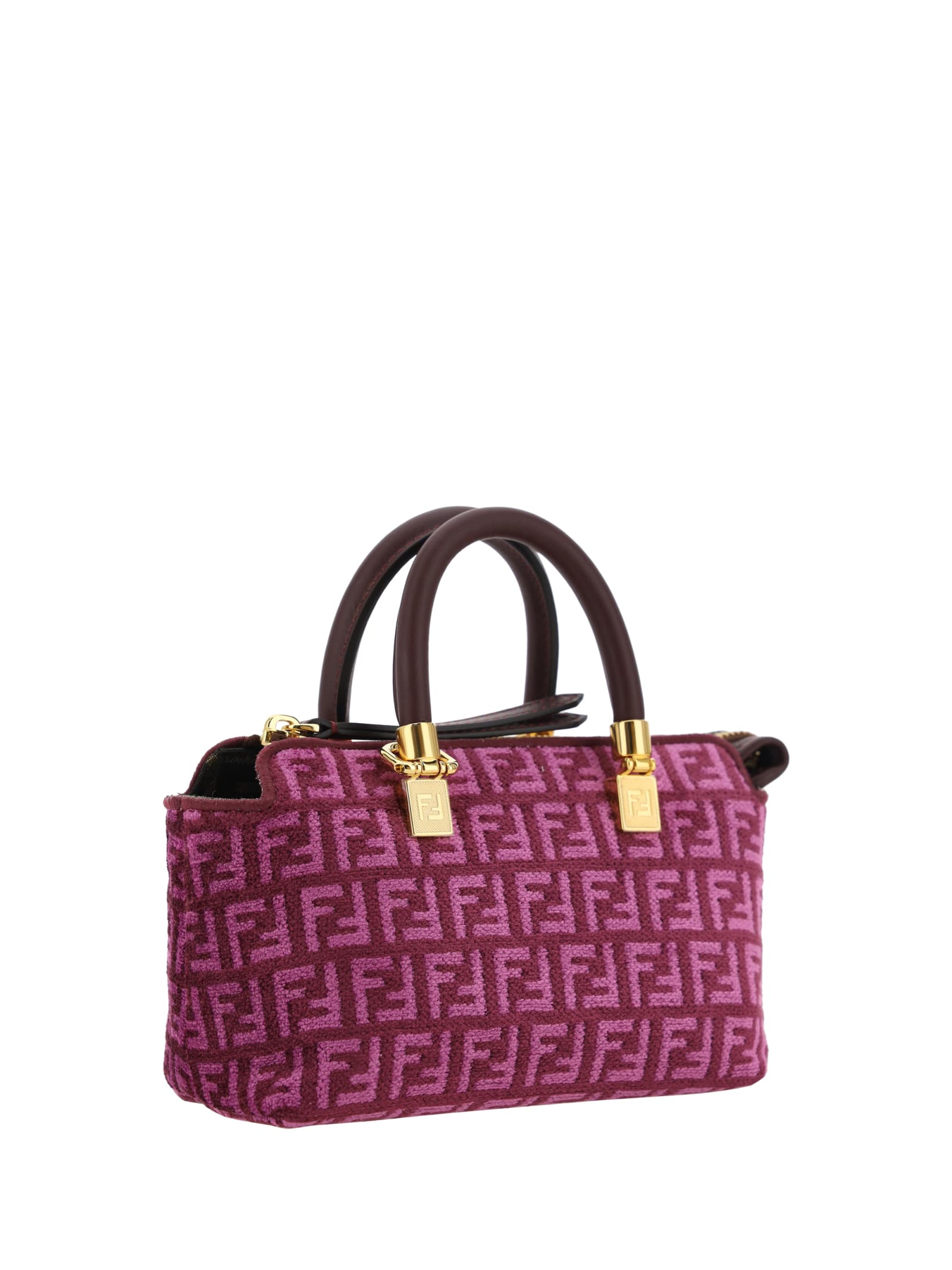 Shop Fendi Mini By The Way Handbag In Pink, Brown
