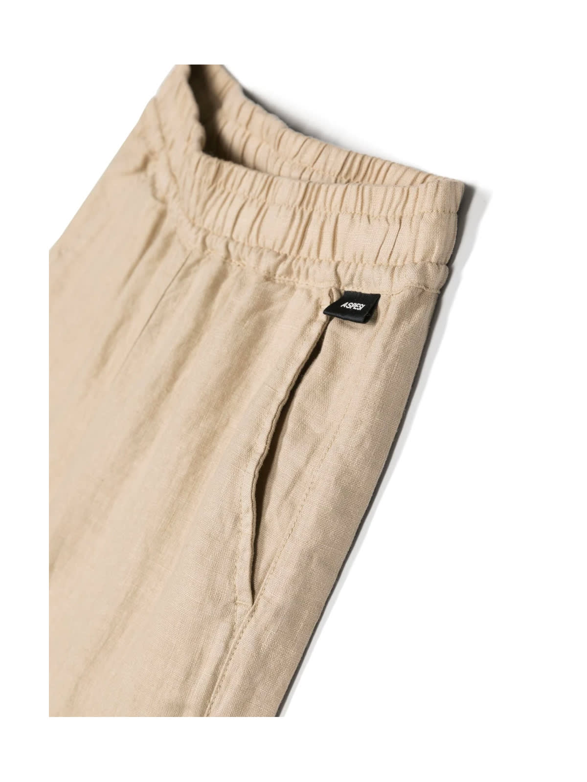 Shop Aspesi Regular Trousers In Beige