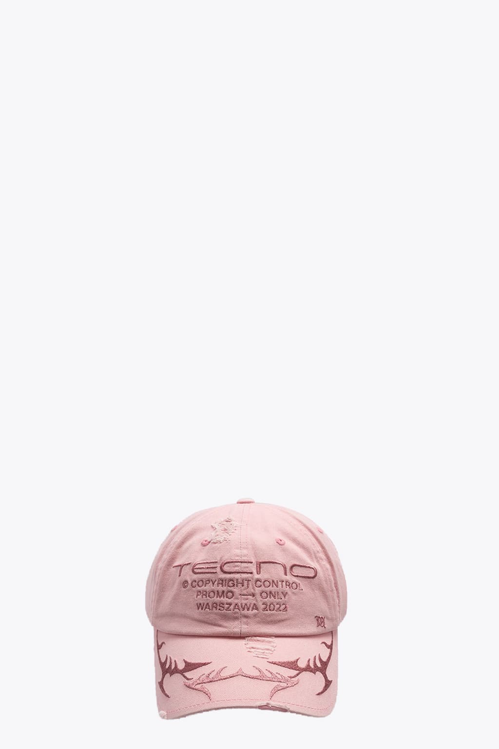 MISBHV Tecno Cap Pink cotton cap with embroidery - Tecno cap