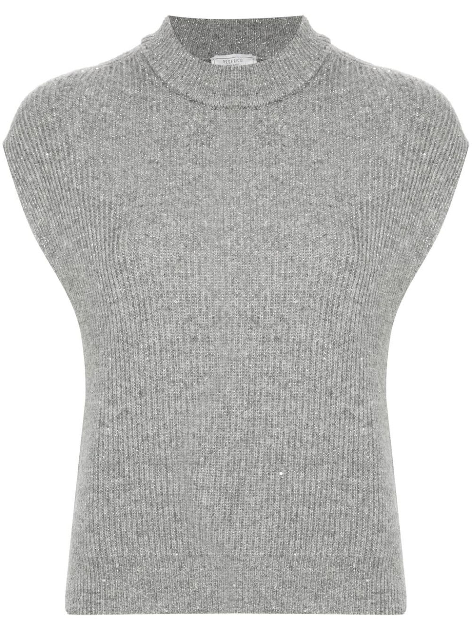 Grey Virgin Wool-cashmere Blend Sweater