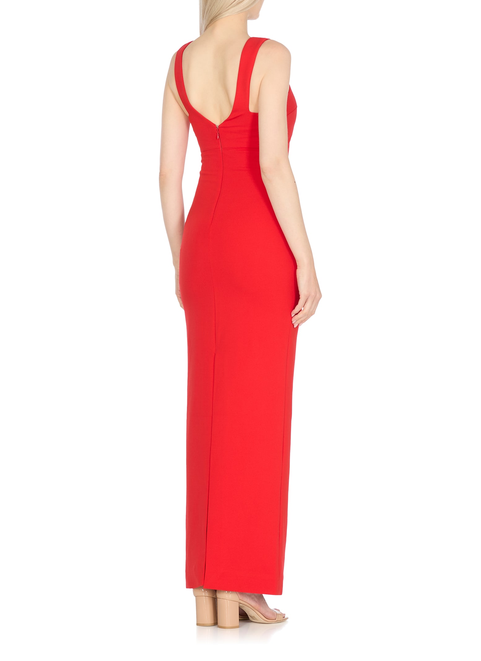 Solace London Nalani Maxi Dress In Red