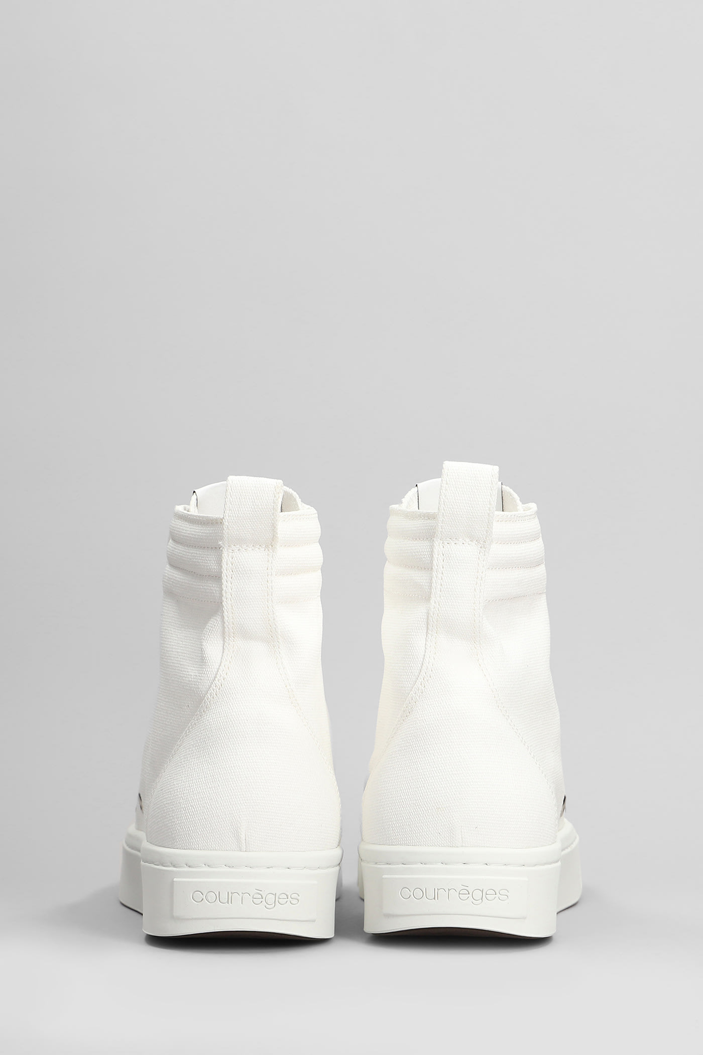 Courrèges Bitume High Sneakers In White