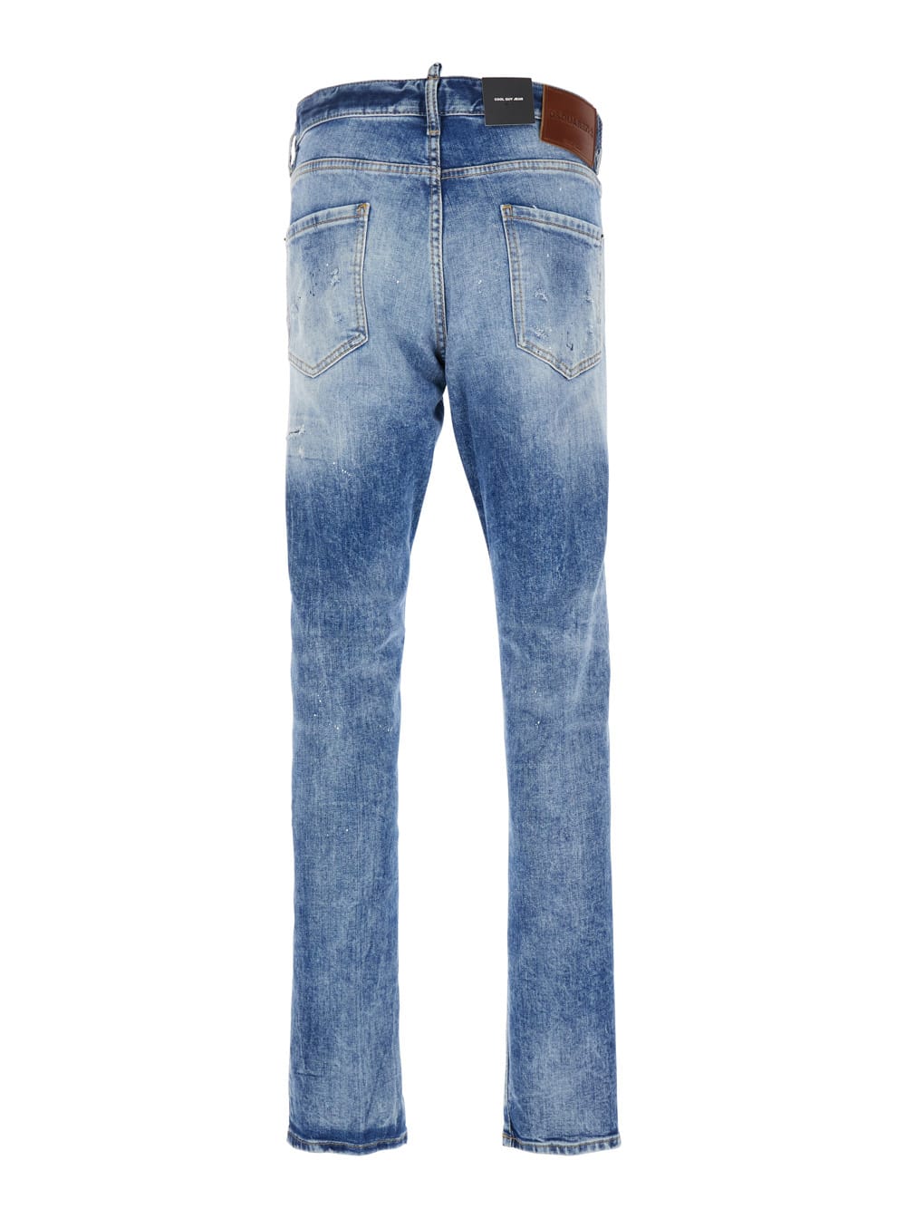 Dsquared2 Cool Guy Blue Five Pocket Jeans With Faded Effect In Denim Man In Blu