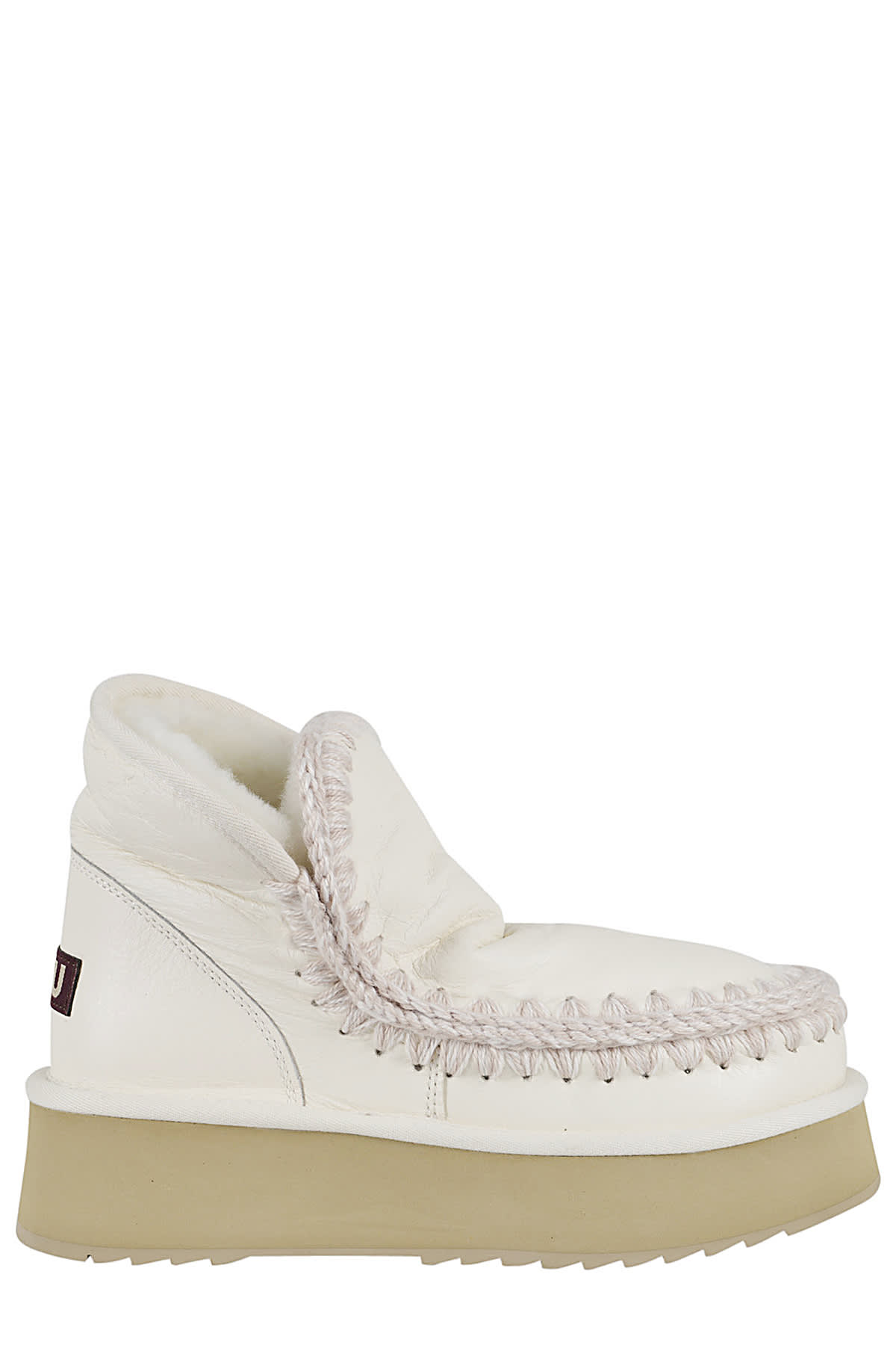 Shop Mou Mini Eskimo Platform Boot In Wxwhi