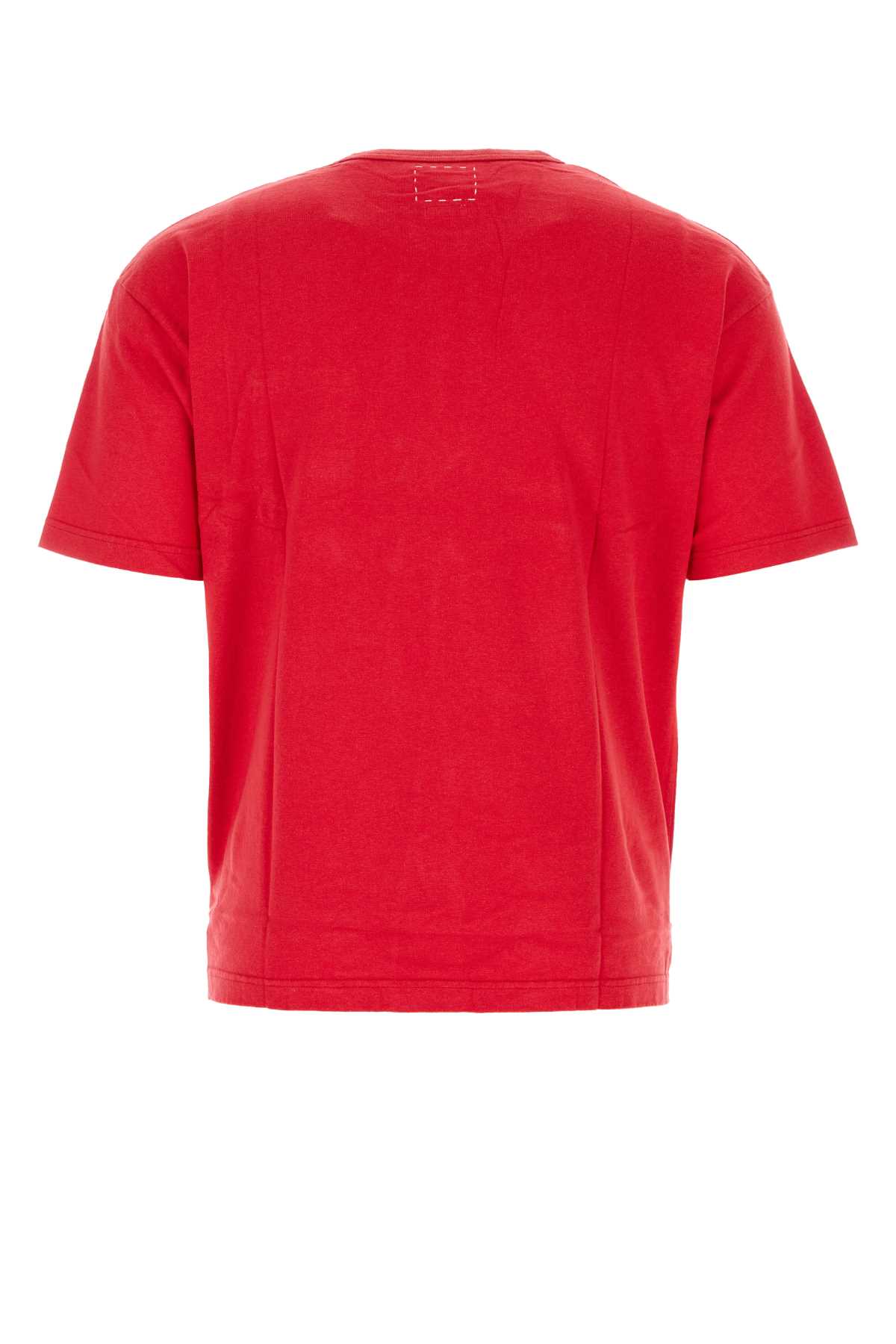 Shop Visvim Red Cotton Jumbo T-shirt