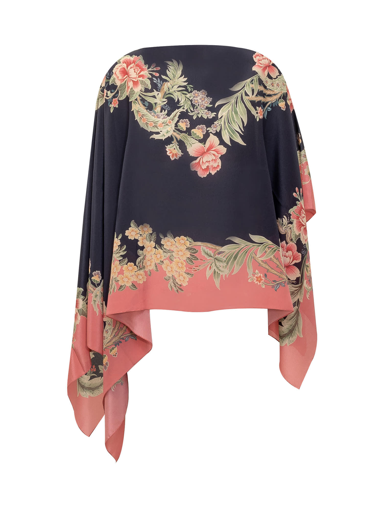 Shop Etro Paisley Shrug In Stampa Fdo Blu