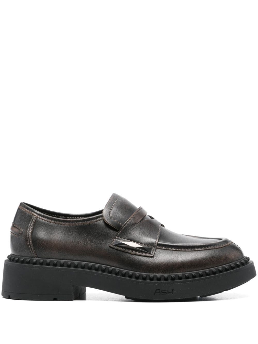 Shop Ash Medusa Loafer In Black