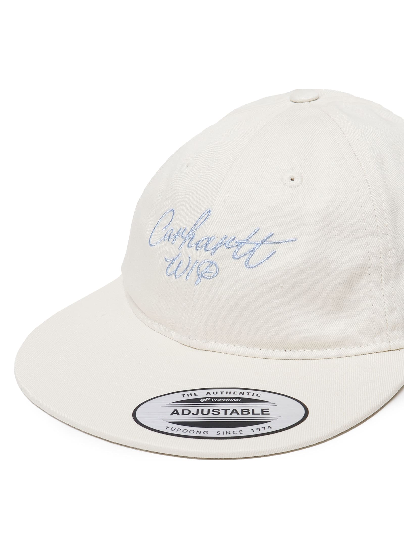 Carhartt Signature Logo-embroidery Flat-visor Cap In White