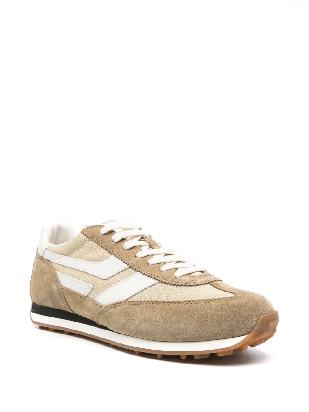 Tom Ford Round Toe Low-top Sneakers In Dark Sugar Amber