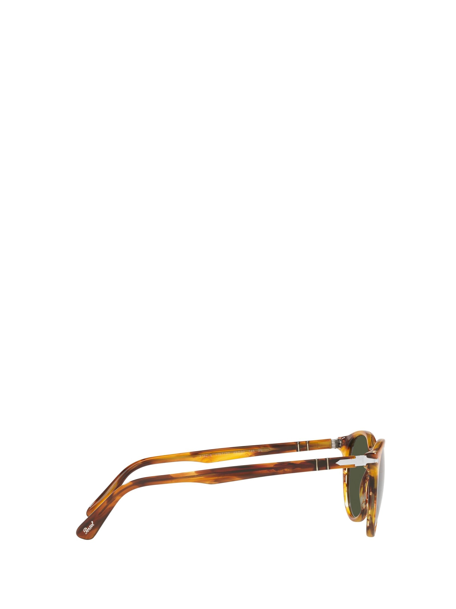 Shop Persol Po3152s Striped Brown Sunglasses