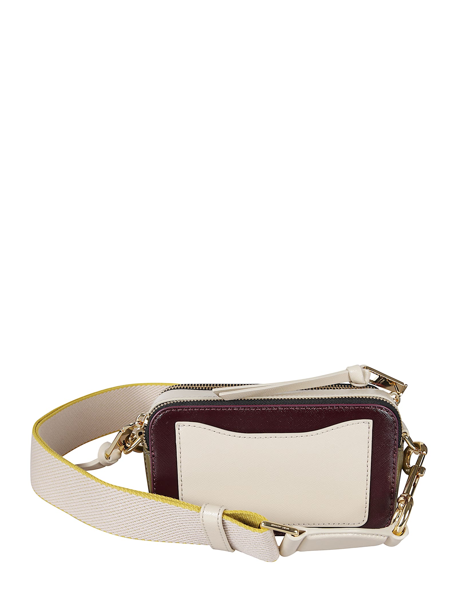 Marc Jacobs Leather Color Block Shoulder Bag In Purple