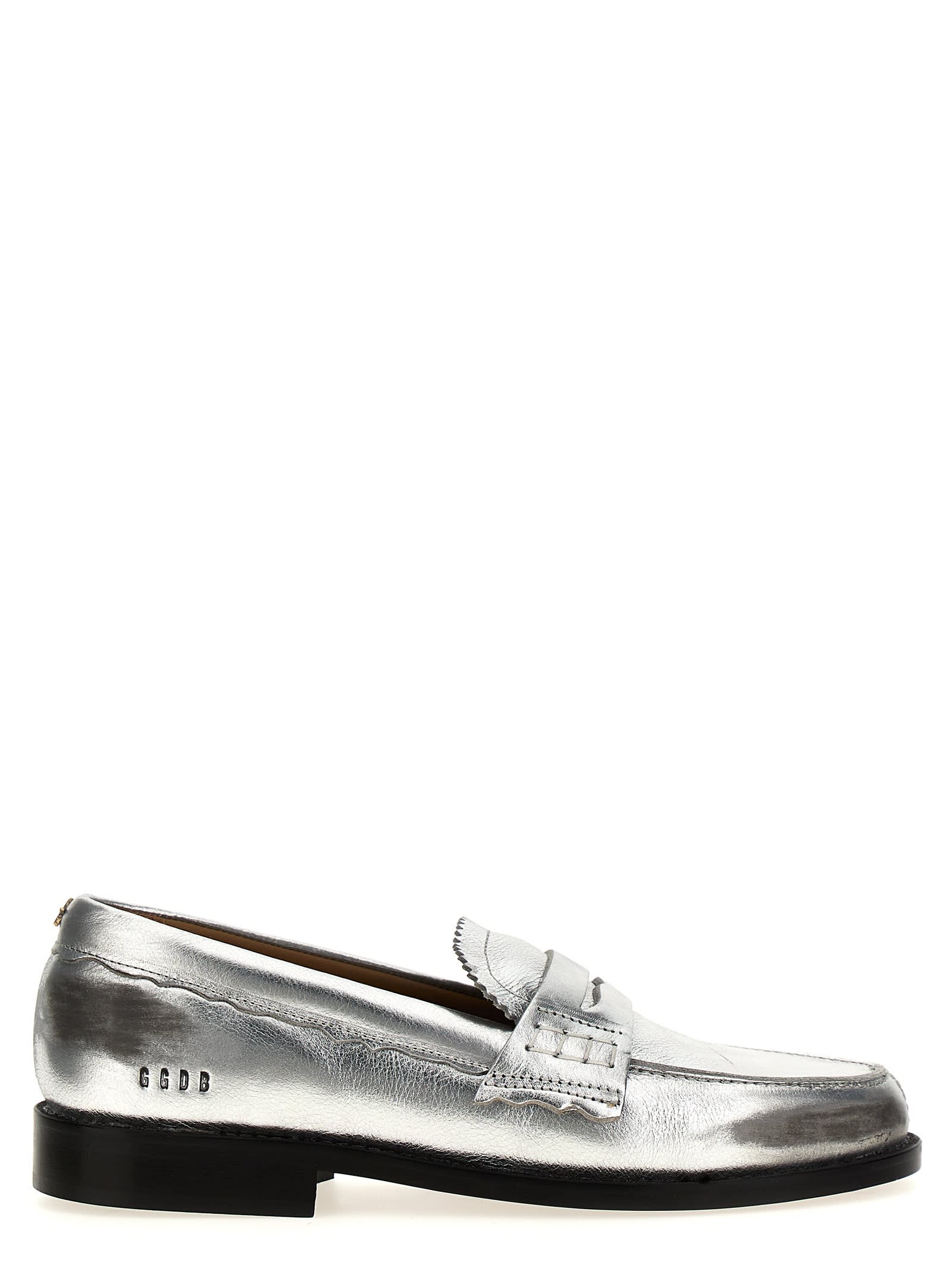 Shop Golden Goose Jerry Loafers In Silver