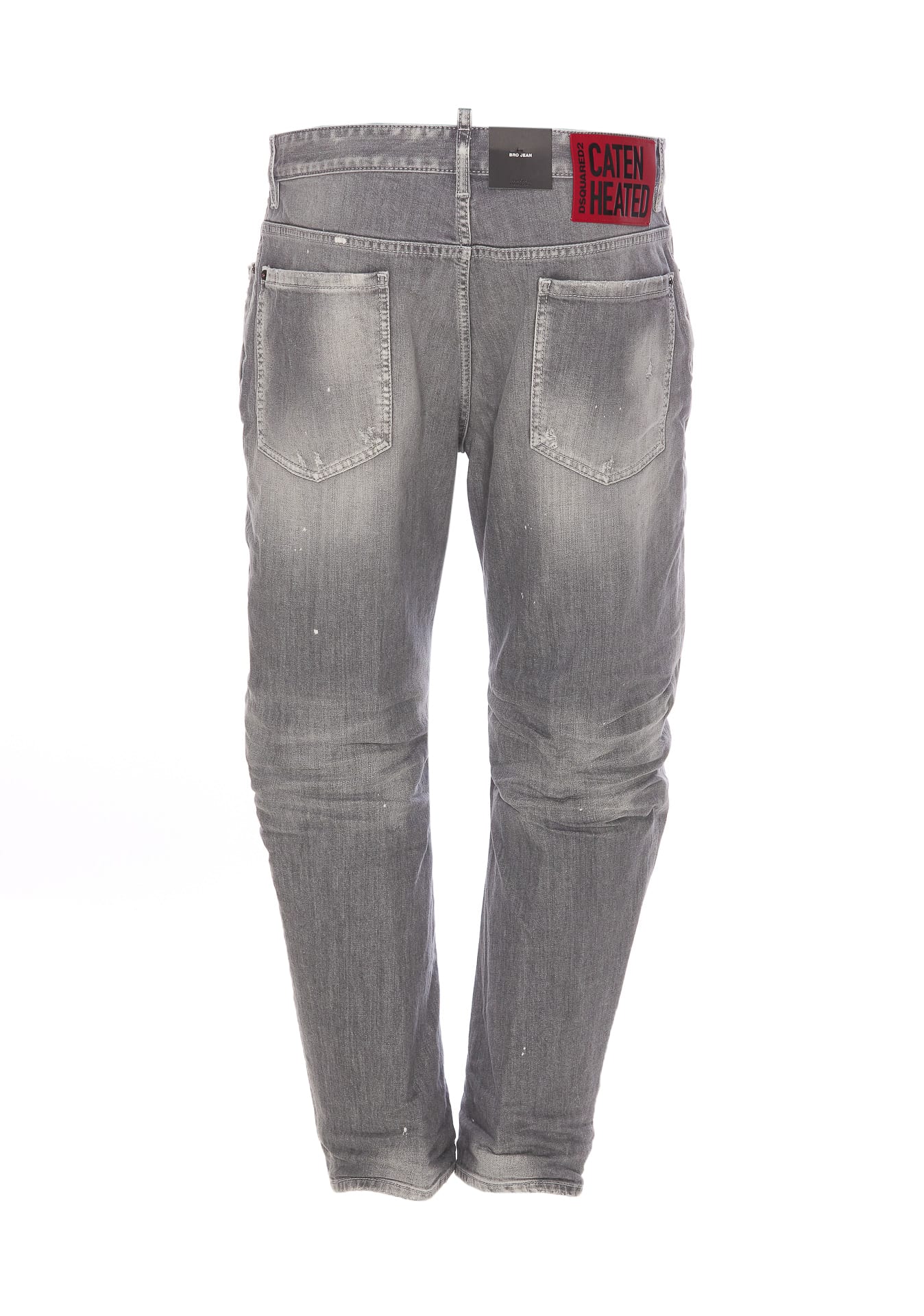 Shop Dsquared2 Skater Jeans In Grigio