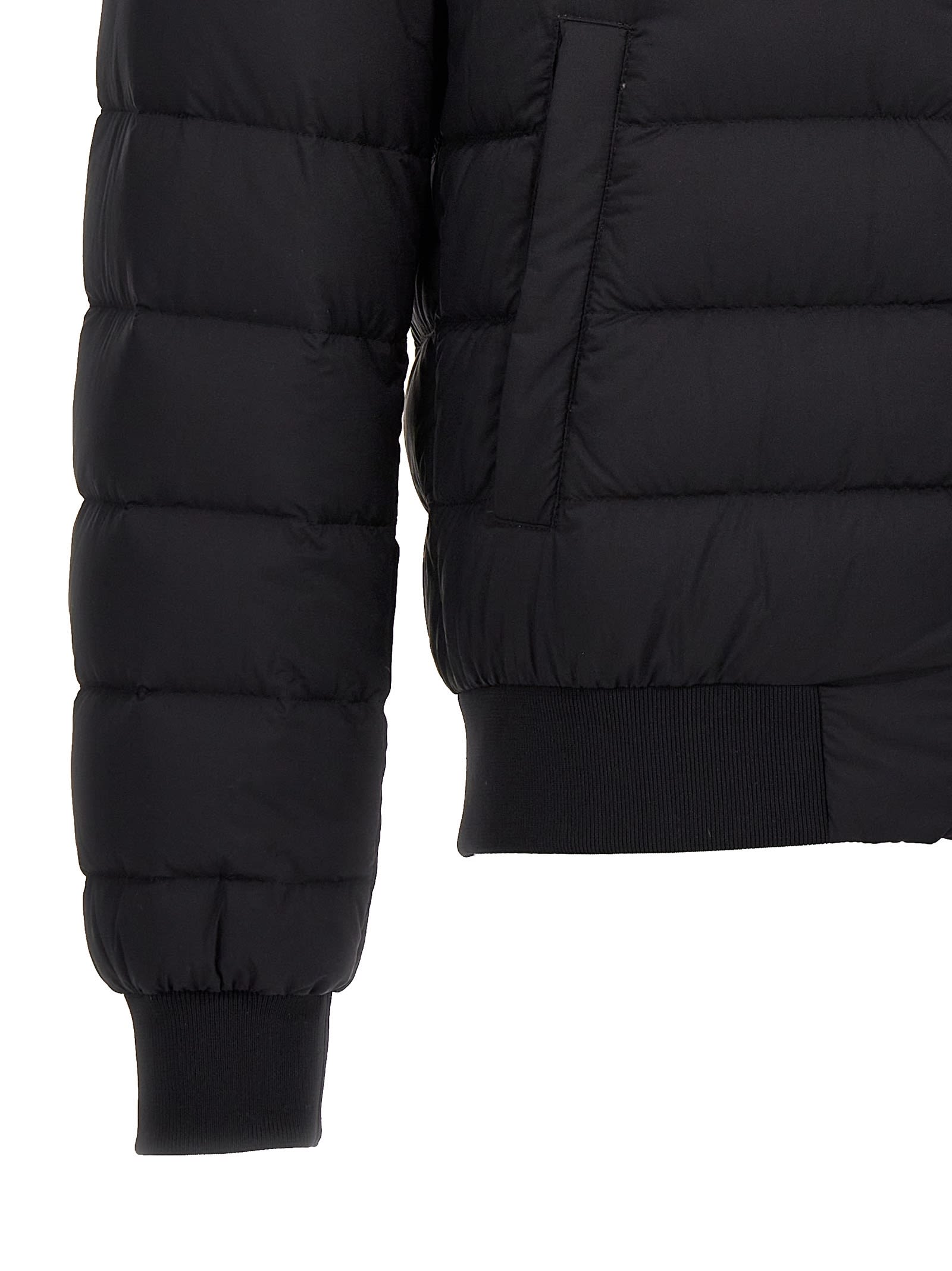 Herno Laviatore Bomber Jacket In Black