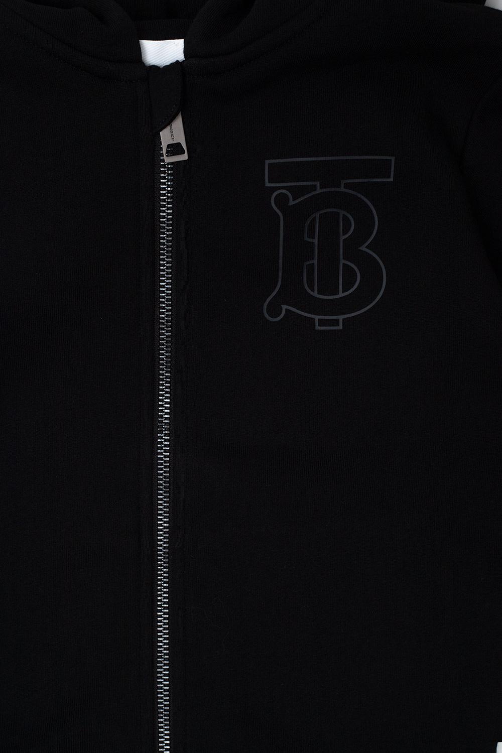Shop Burberry Lester Hoodie With Logo In Black