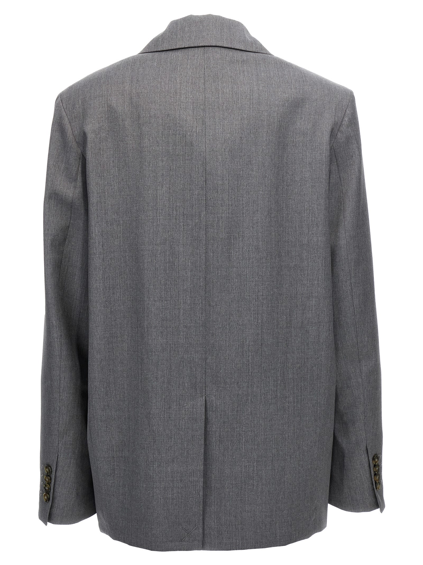 Shop Loulou Studio Donau Blazer In Gray