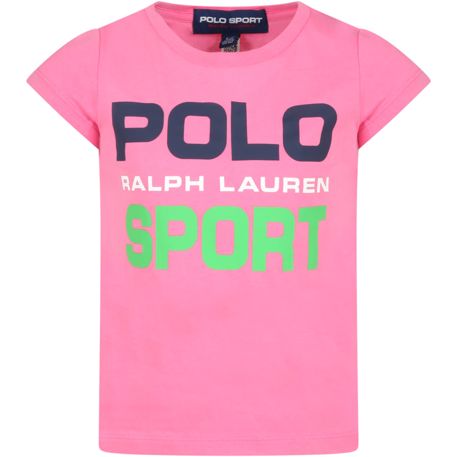 Ralph Lauren fuchsia t-shirt for girl with logo