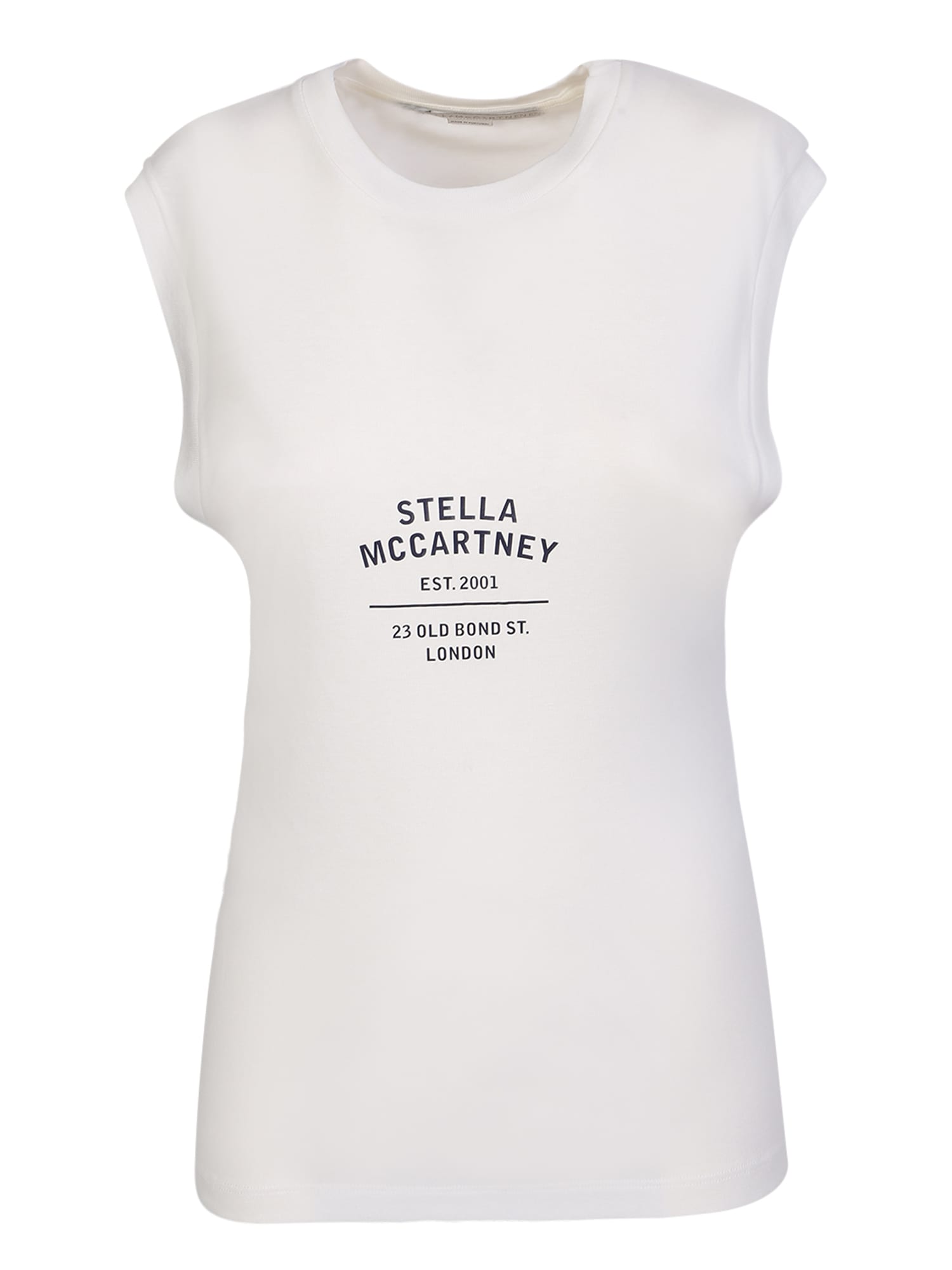 Shop Stella Mccartney Logo Print Top In White