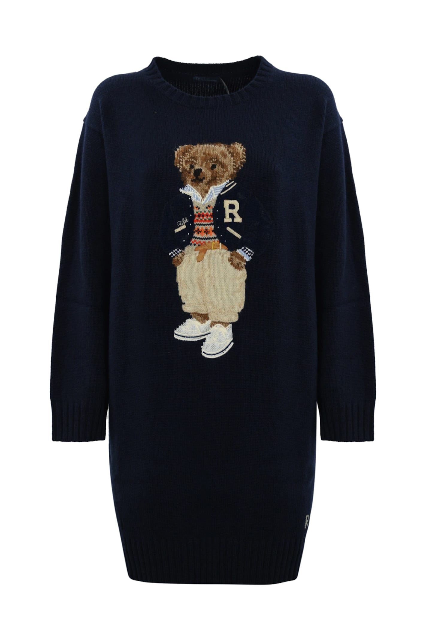 Shop Polo Ralph Lauren Polo Bear Suit In Wool And Cashmere In Blue