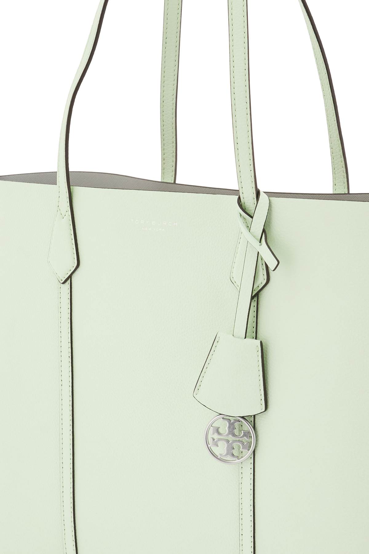 Shop Tory Burch Perry Shopping Bag In Meadow Mist (green)
