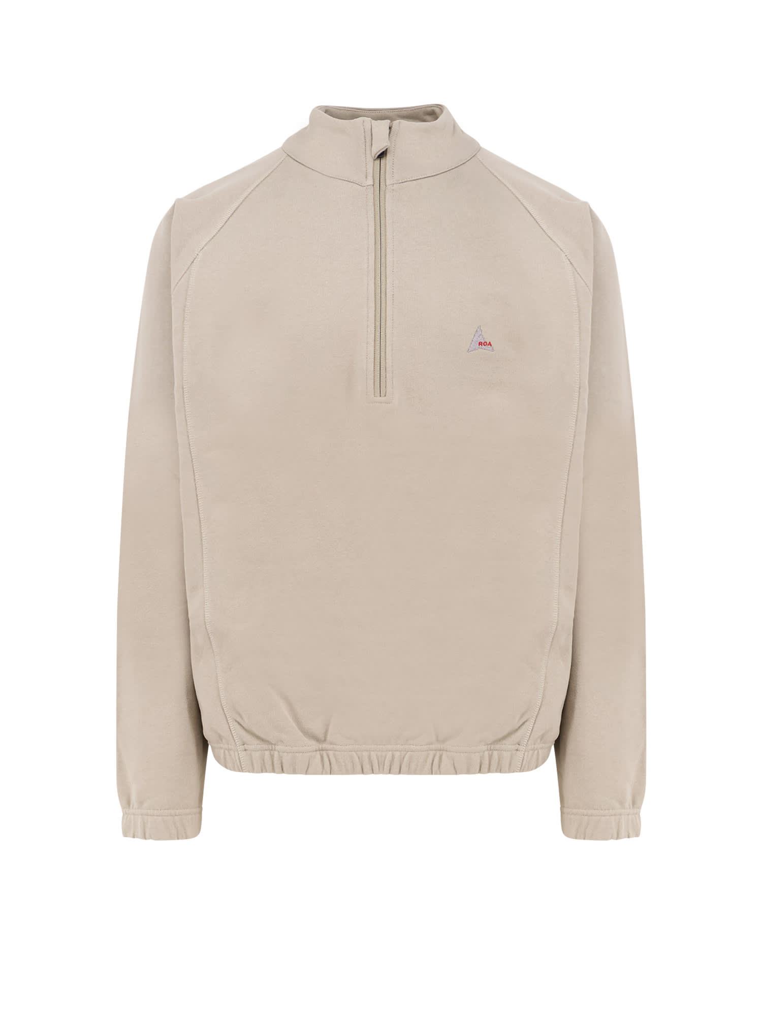 Stretch Cotton Sweatshirt With Logo