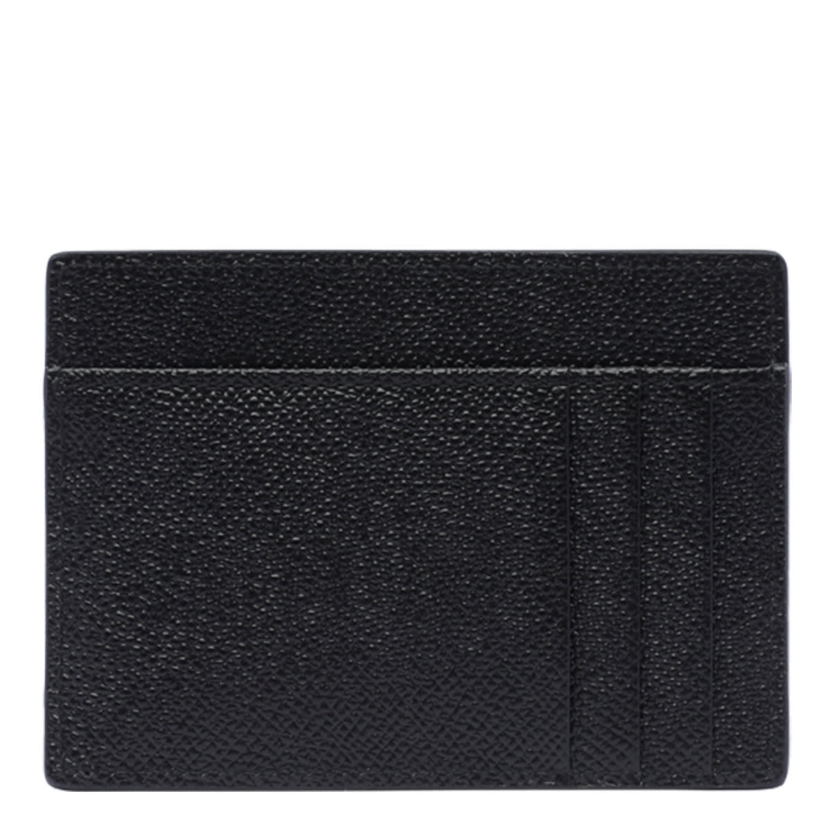 Shop Dolce & Gabbana Leather Cardholder Dauphine Print In Black